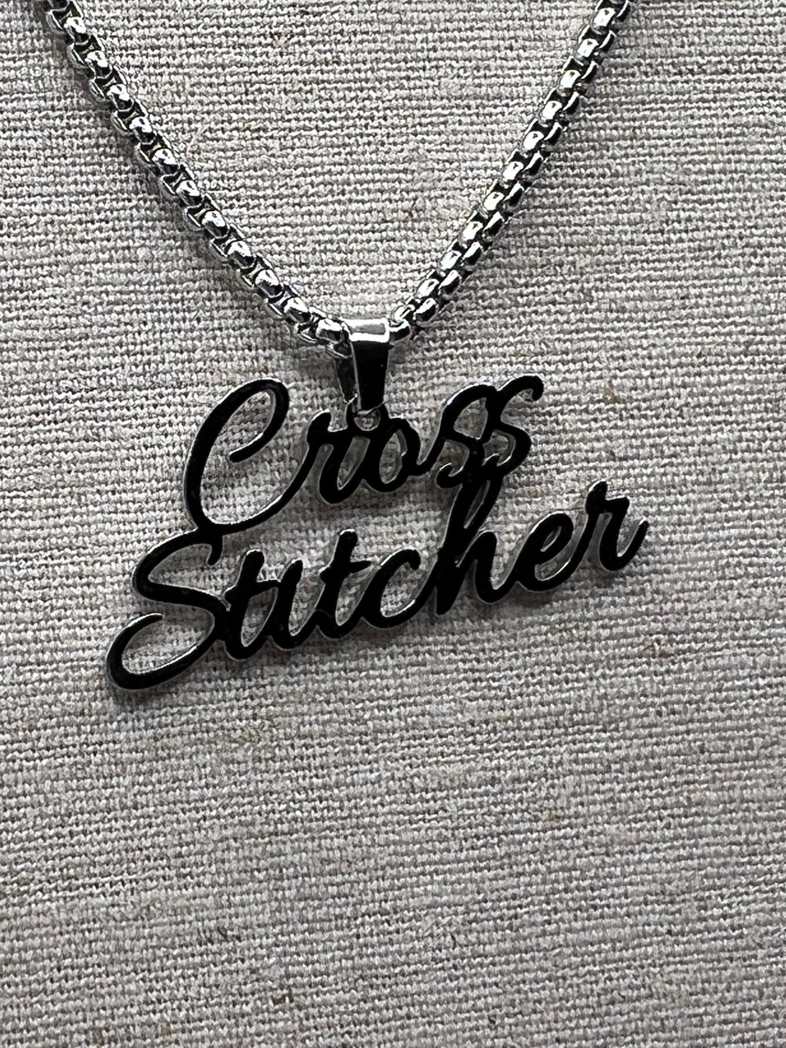 Cross Stitcher Necklace