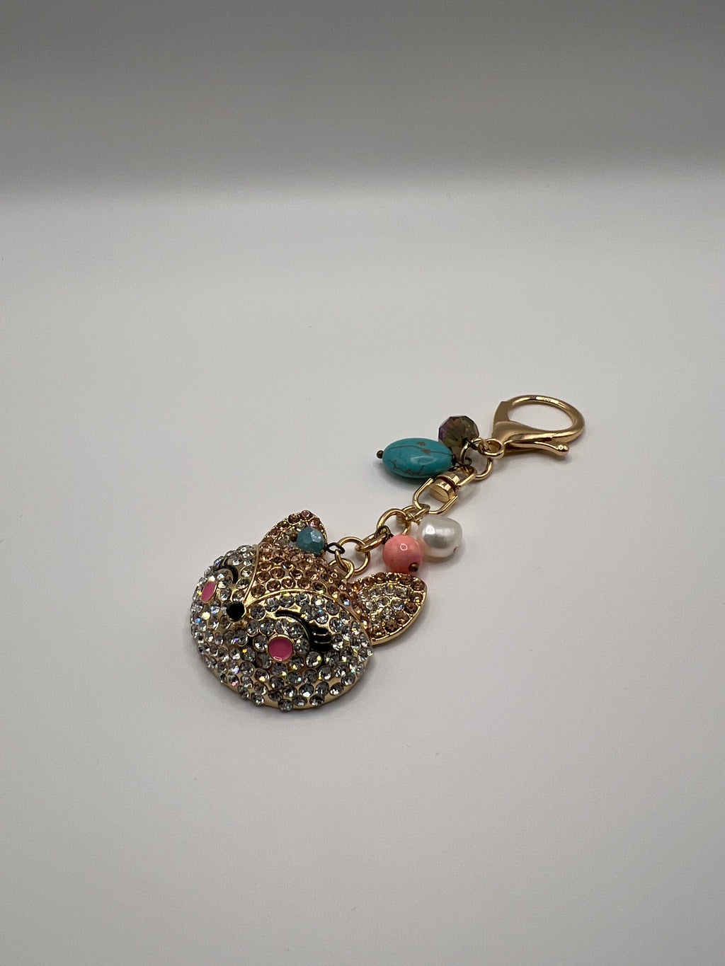 Happy Fox Rhinestone - Scissor charm/Bag Zipper Pull