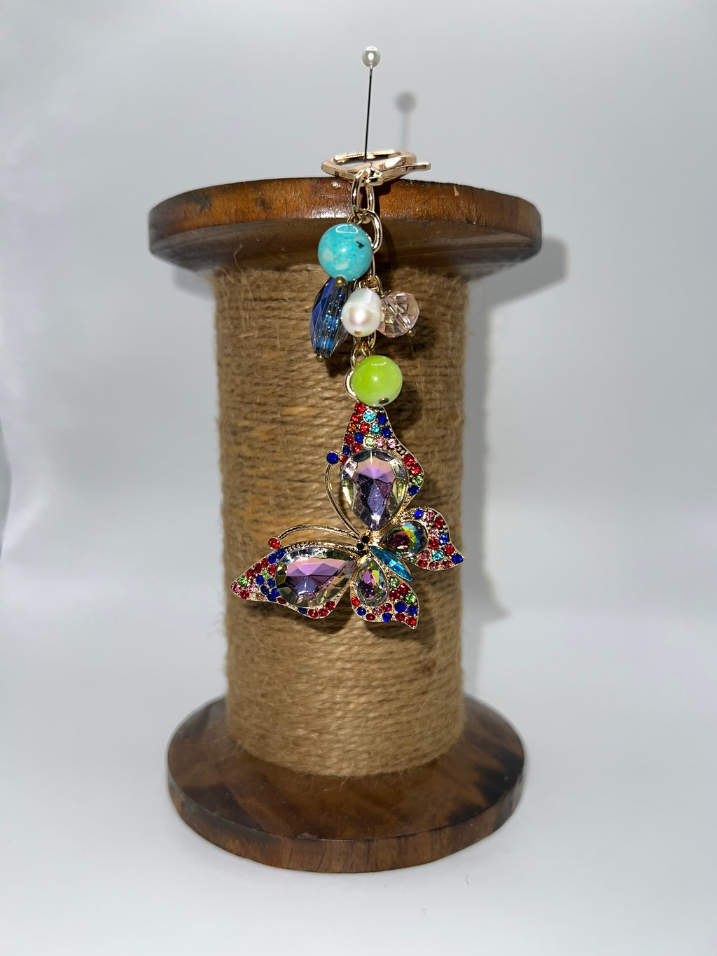 Rainbow Color Butterfly - Scissor charm/Bag Zipper Pull