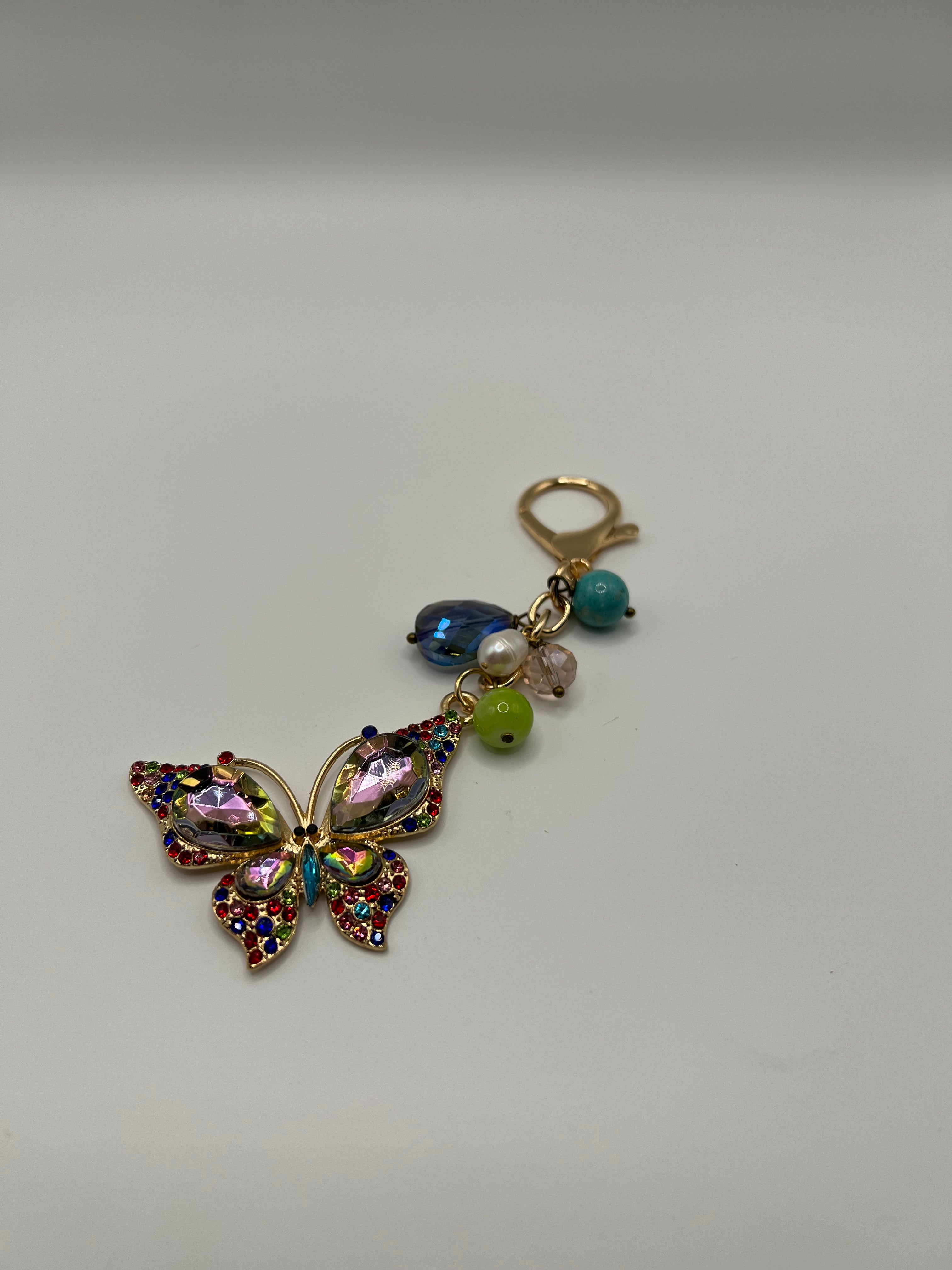 Rainbow Color Butterfly - Scissor charm/Bag Zipper Pull