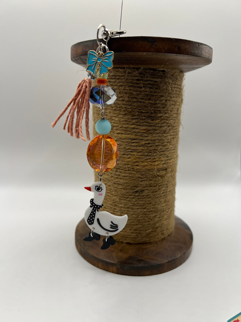 White Duck - Scissor Charm/Bag Zipper Pull