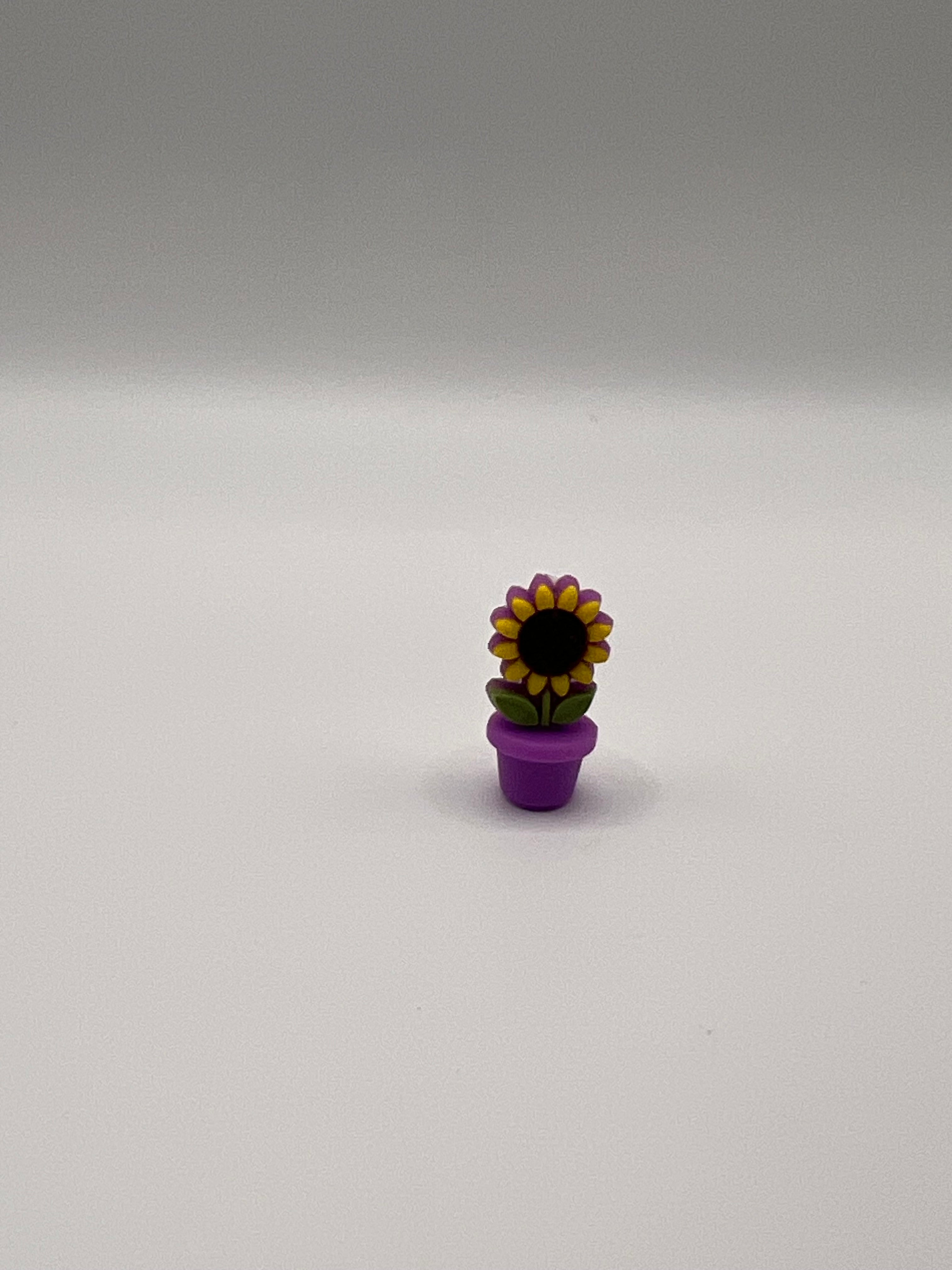 Sunflower with Purple Pot - Scissor Tip Protector