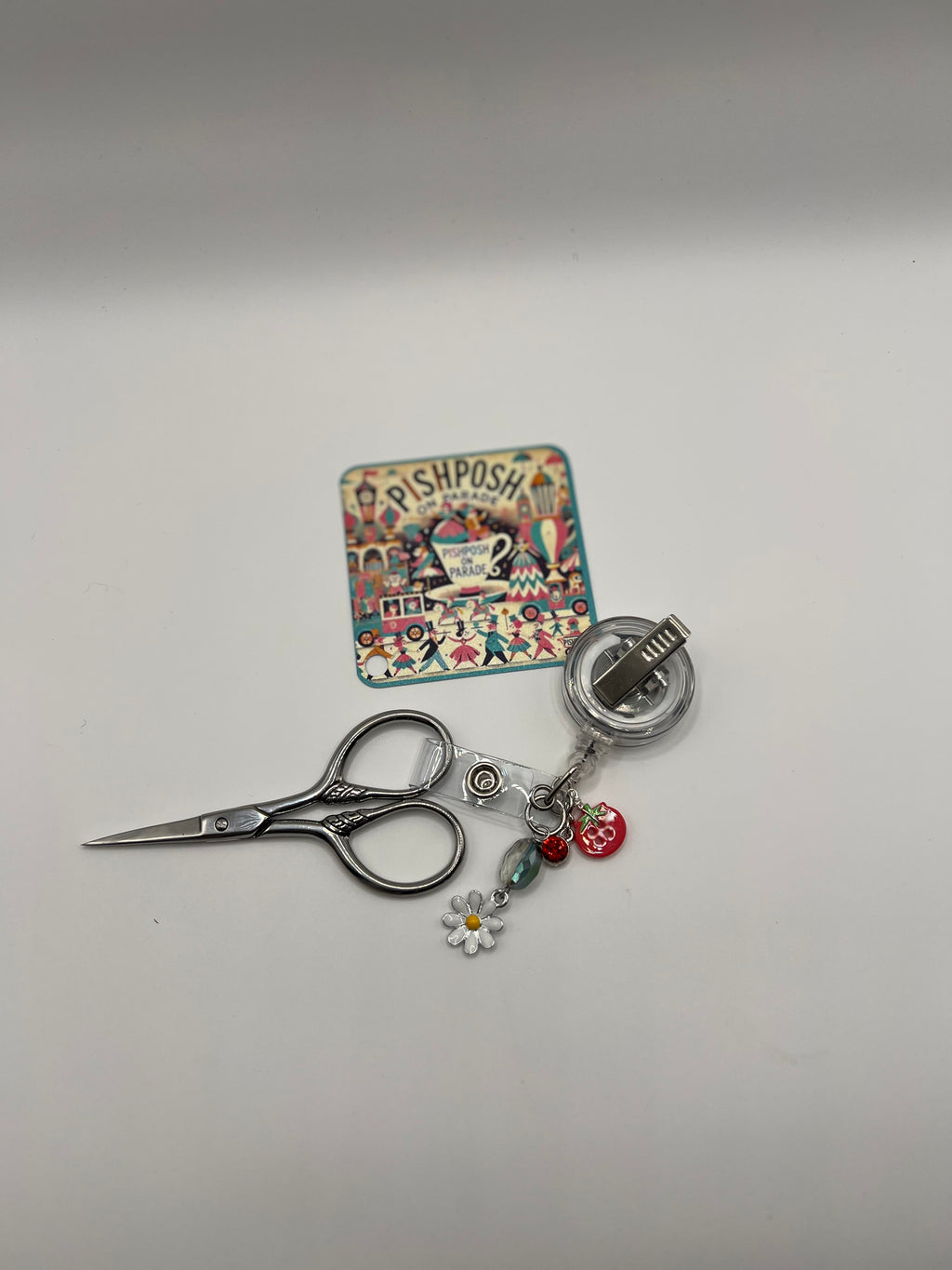 Tomato - Scissor Badge Pull