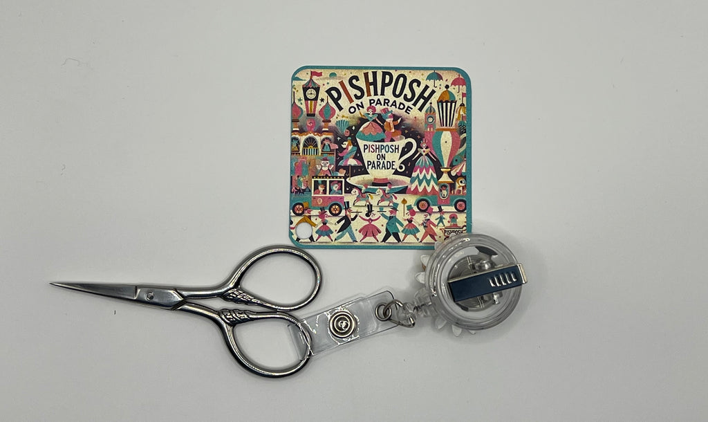 White Daisy With Bee - Scissor Badge Pull