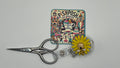Yellow Daisy with Bee - Scissor Badge Pull