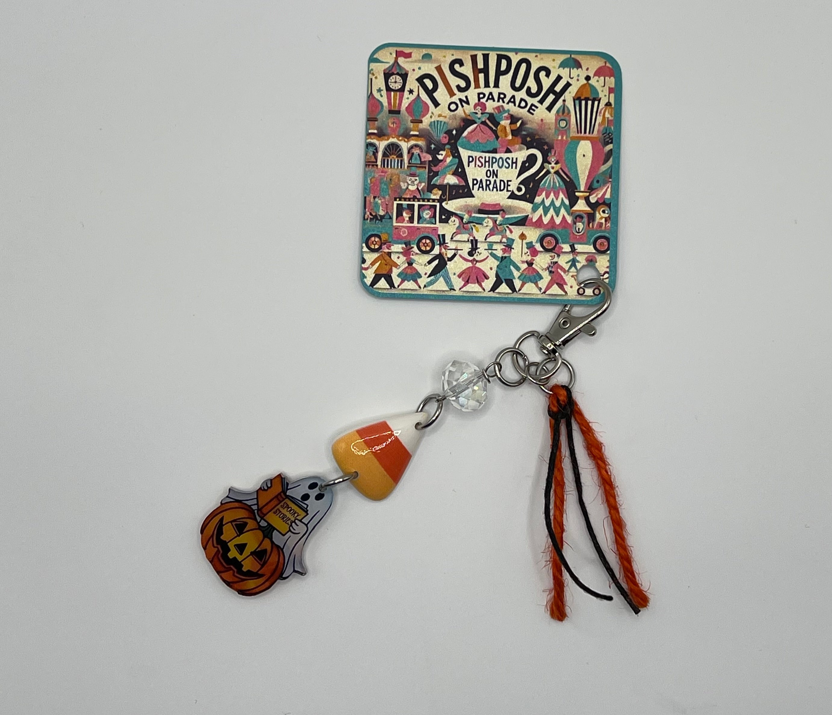 Candy Corn Ghost Story - Scissor Charm/Bag Zipper Pull