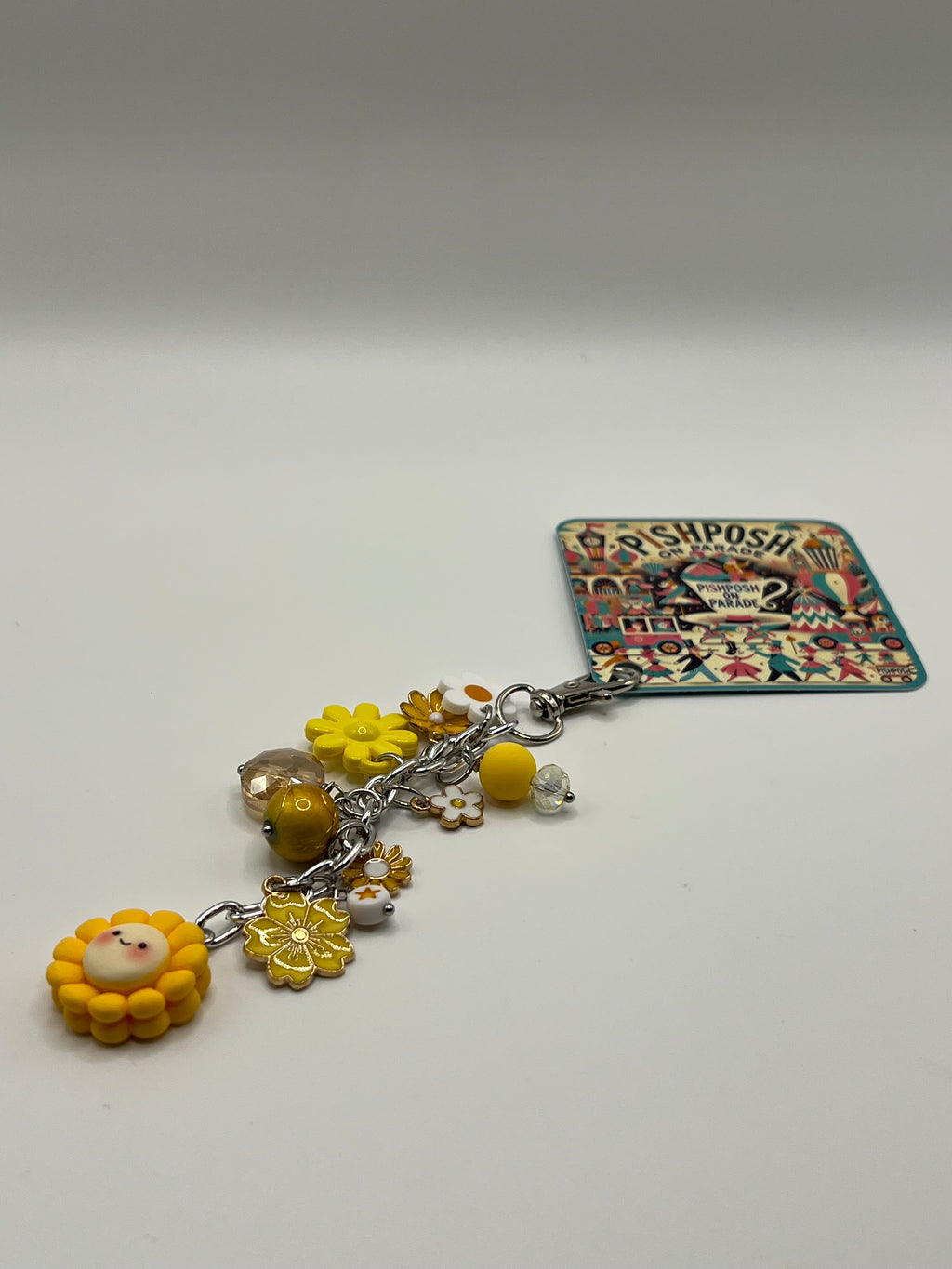 Yellow Flowers - Scissor Charm/Bag Zipper Pull