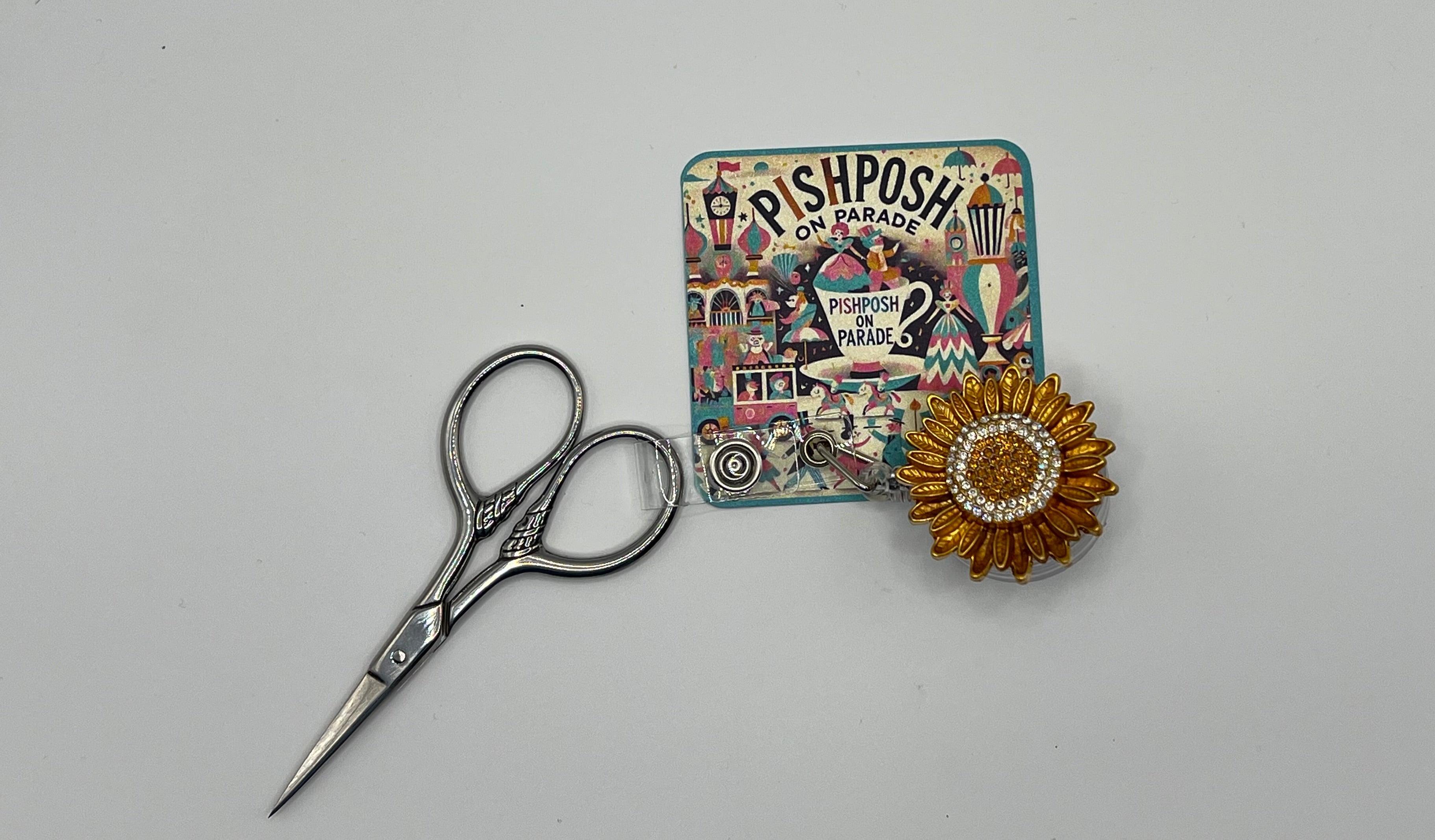 Sunflower - Scissor Badge Pull