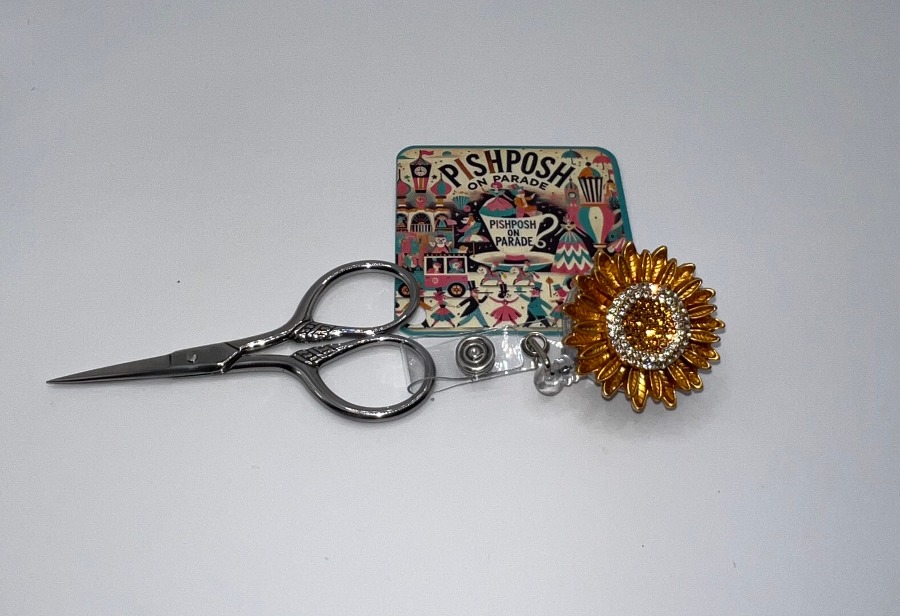 Sunflower - Scissor Badge Pull