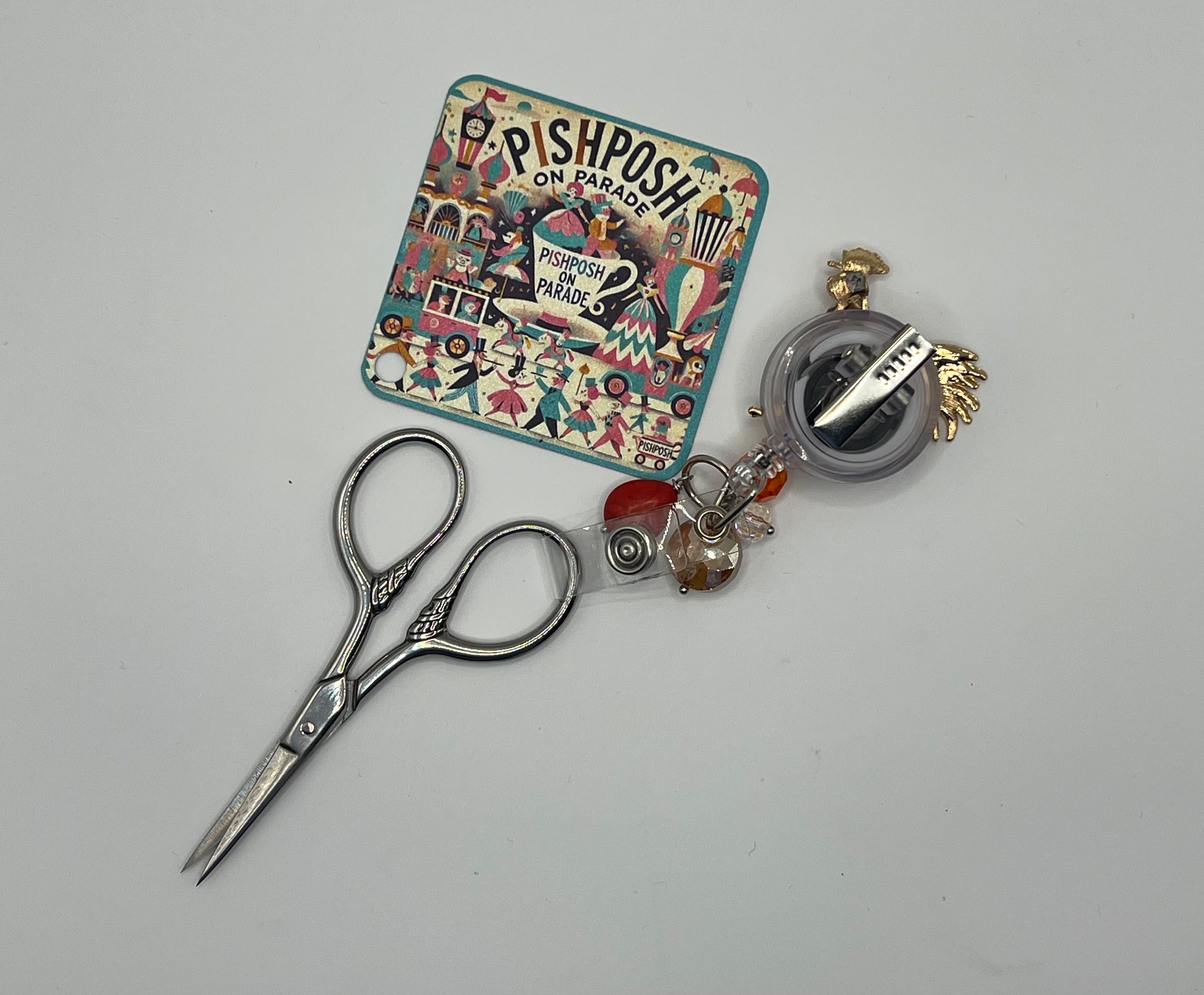 Rooster - Scissor Badge Pull