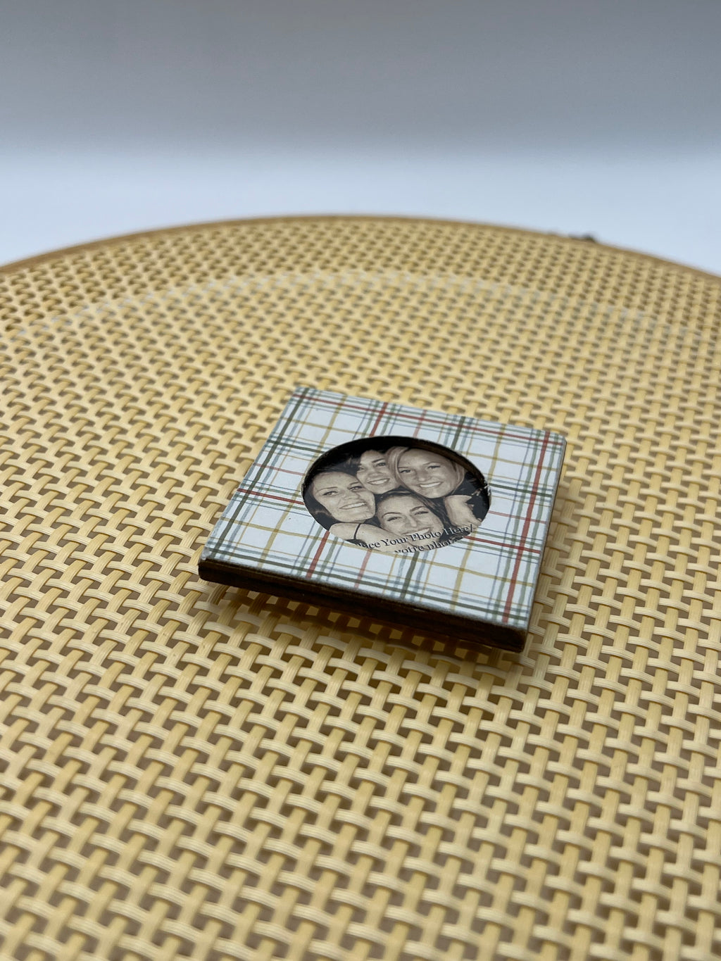 Photo Plaid - Needle Minder (cross stitch not included)