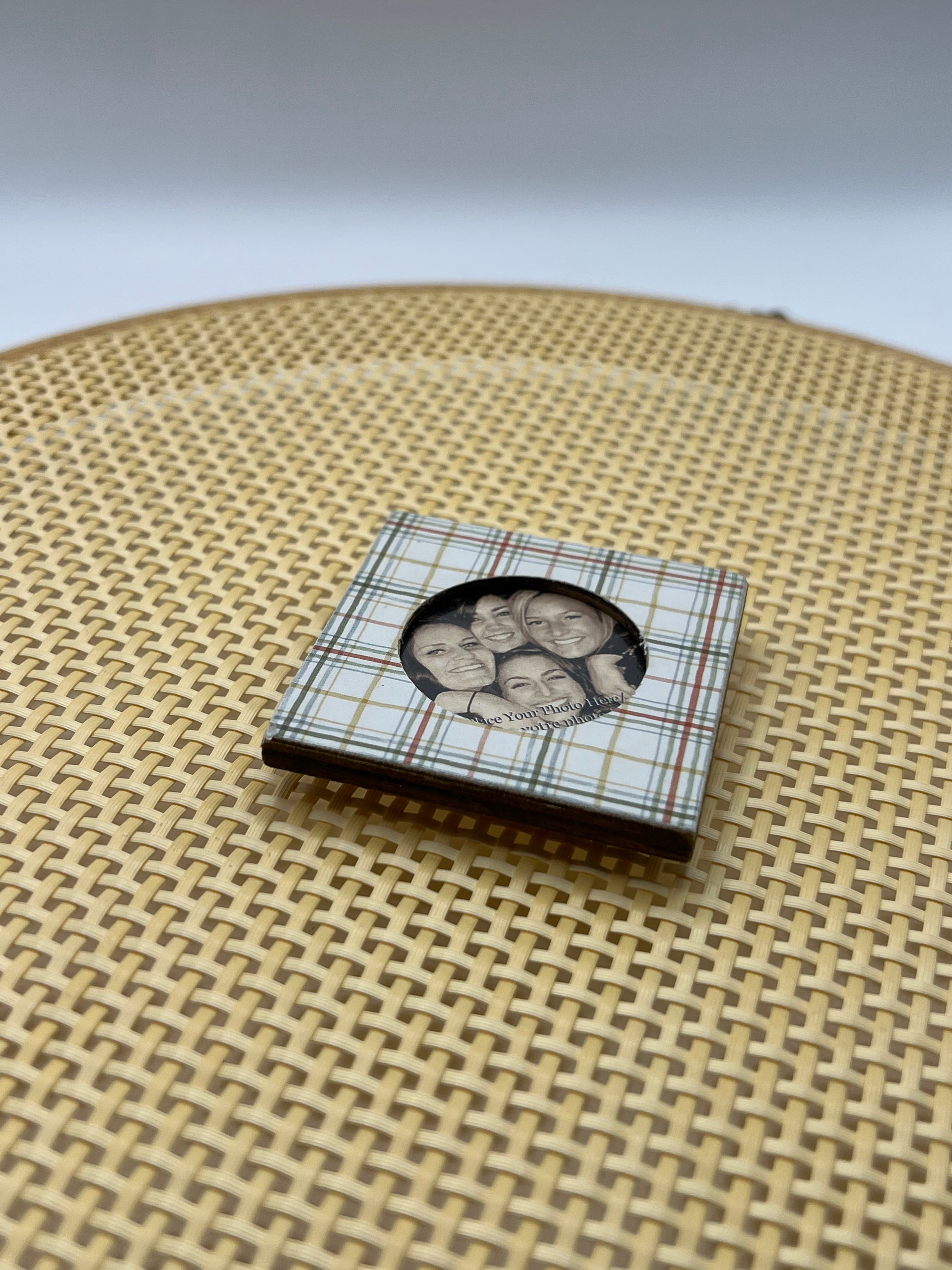 Photo Plaid - Needle Minder (cross stitch not included)