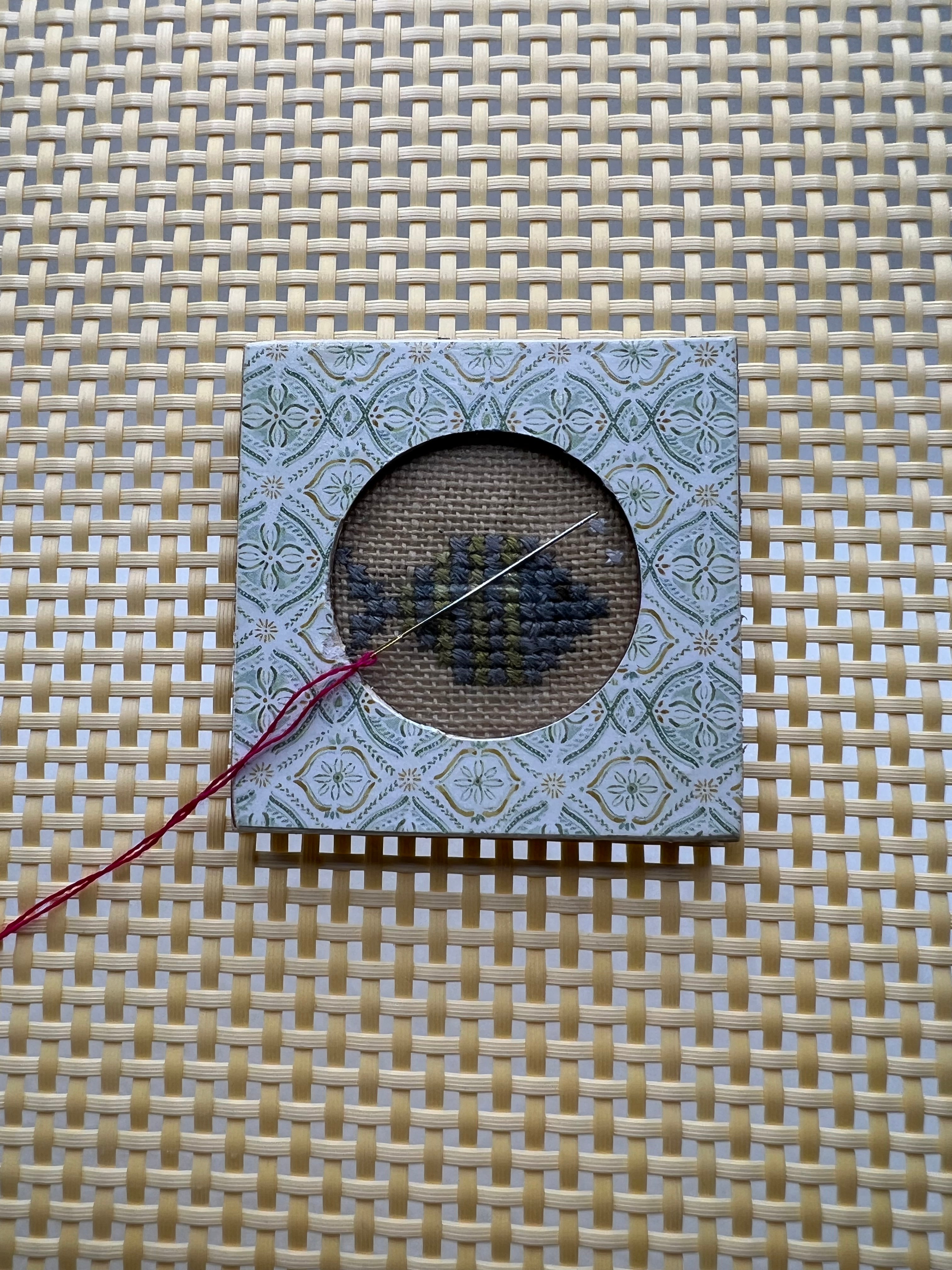 Photo - Needle Minder (cross stitch not included)