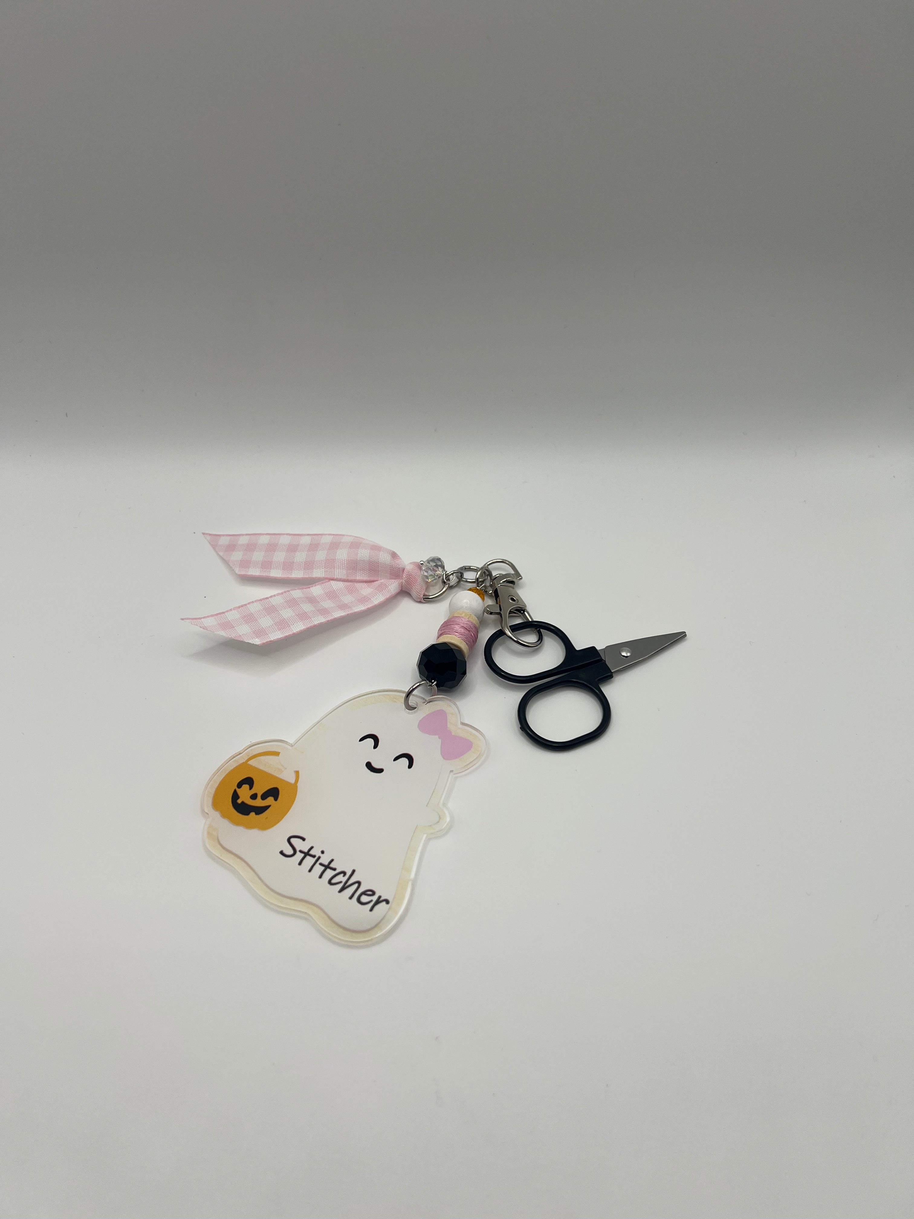 Stitcher Ghost - Scissor Charm/Bag Zipper pull