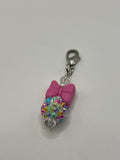 Pink Bow Zipper Pull
