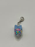 Blue Bow Zipper Pull