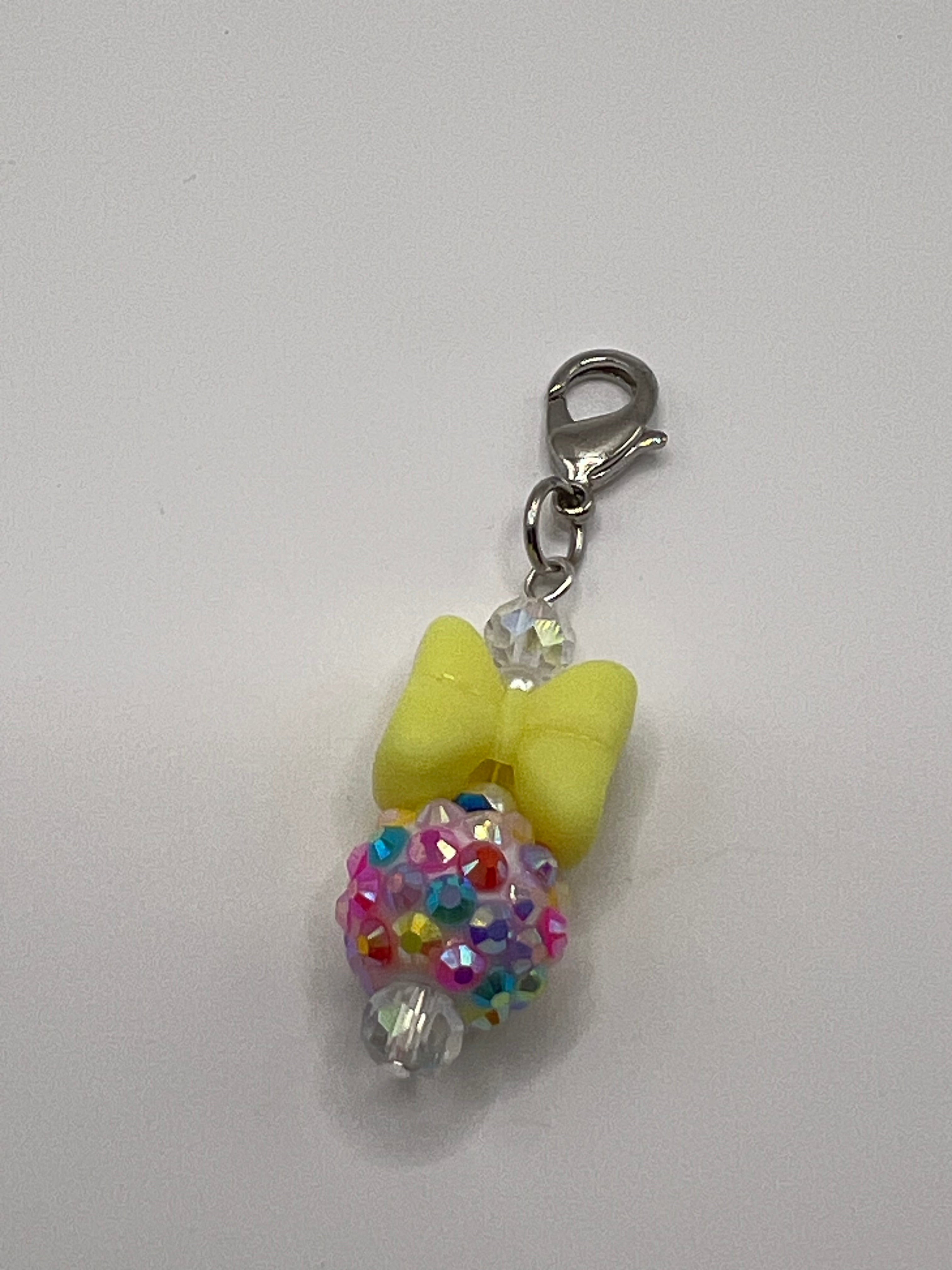 Yellow Bow Zipper Pull