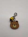 Bear with Bead Zipper Pull