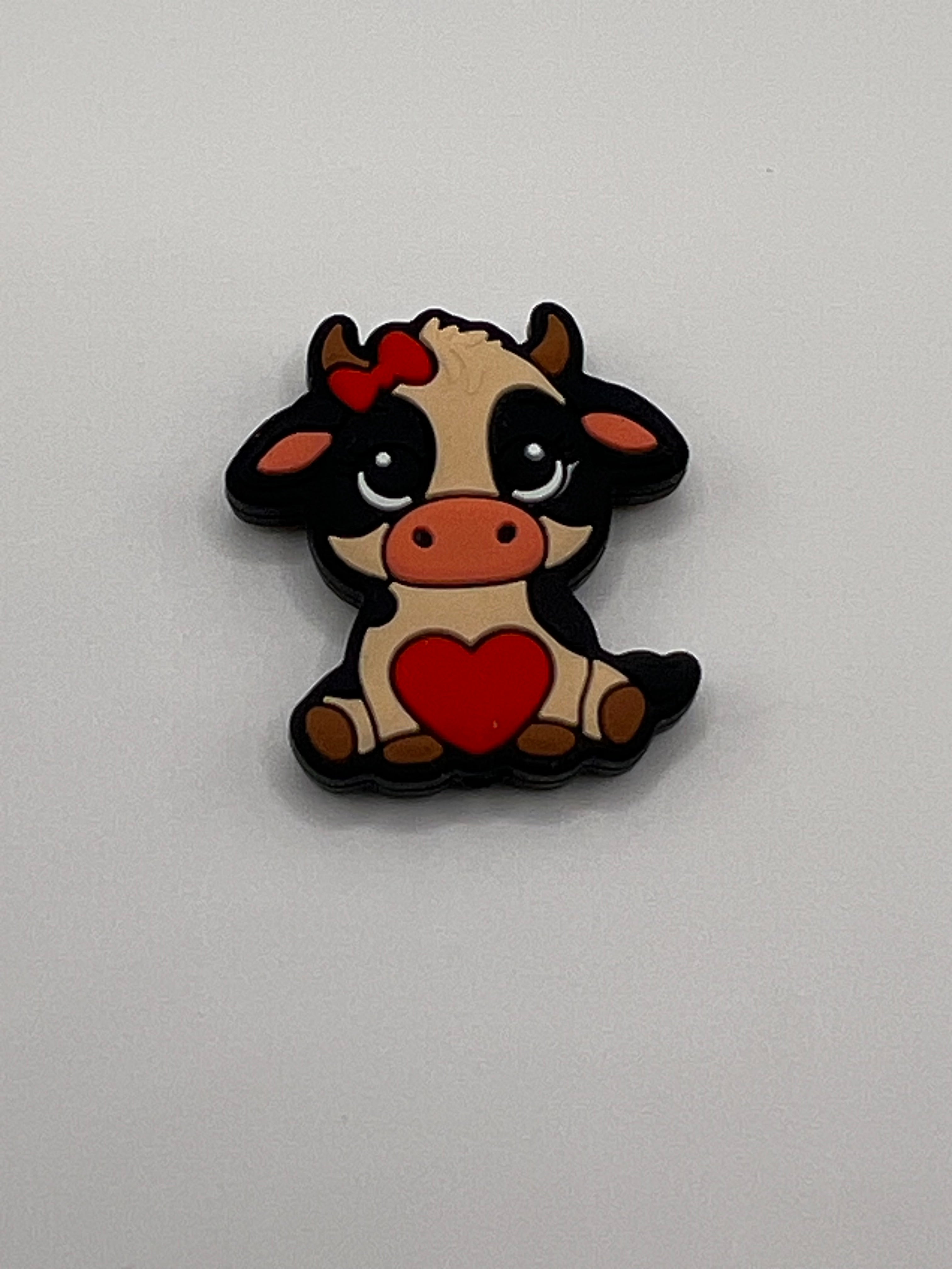 Cow with Red Heart - Scissor Tip Protector (scissors not included)
