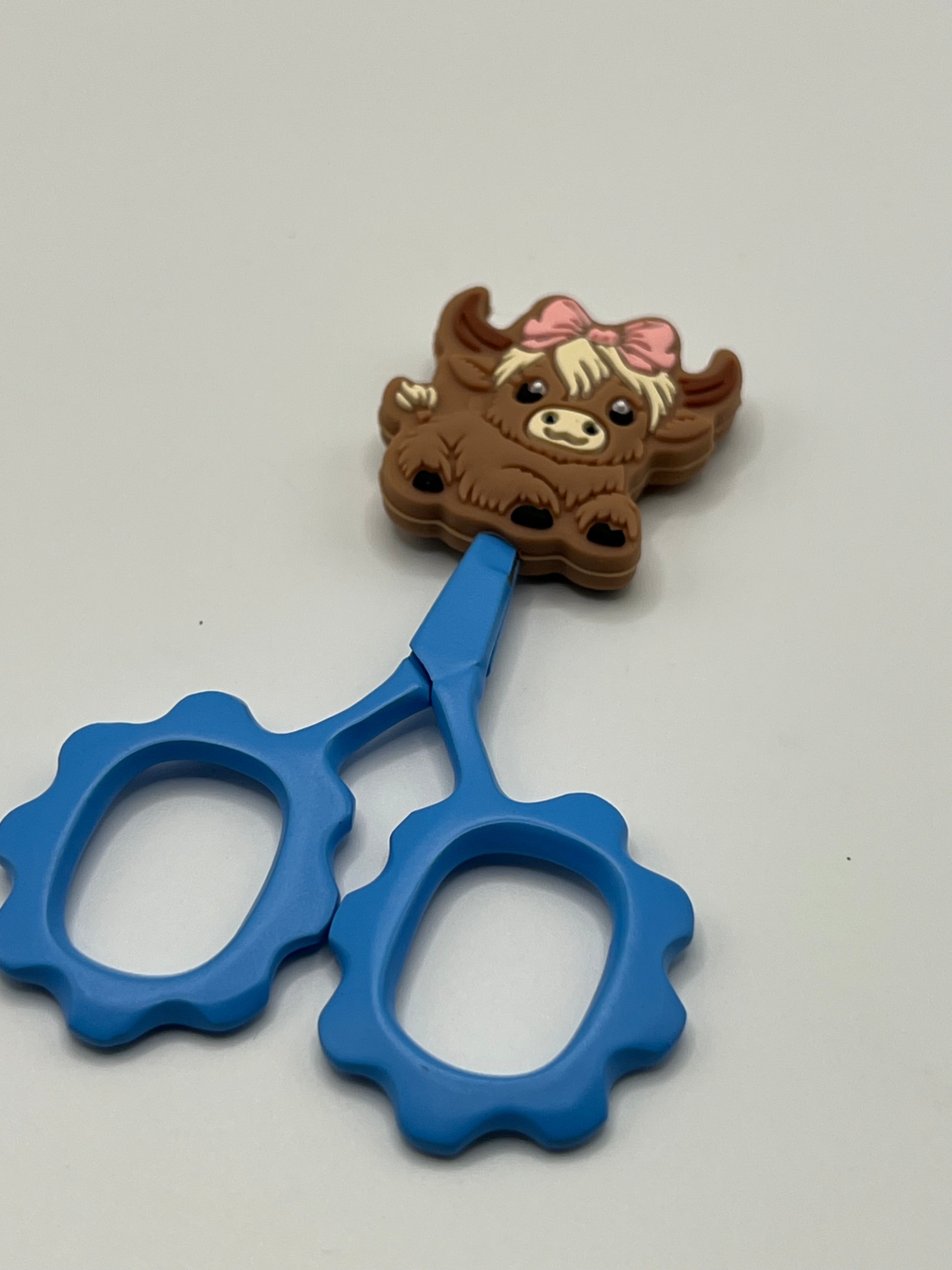 Highland Cow with Pink Bow - Scissor Tip Protector (scissors not included)