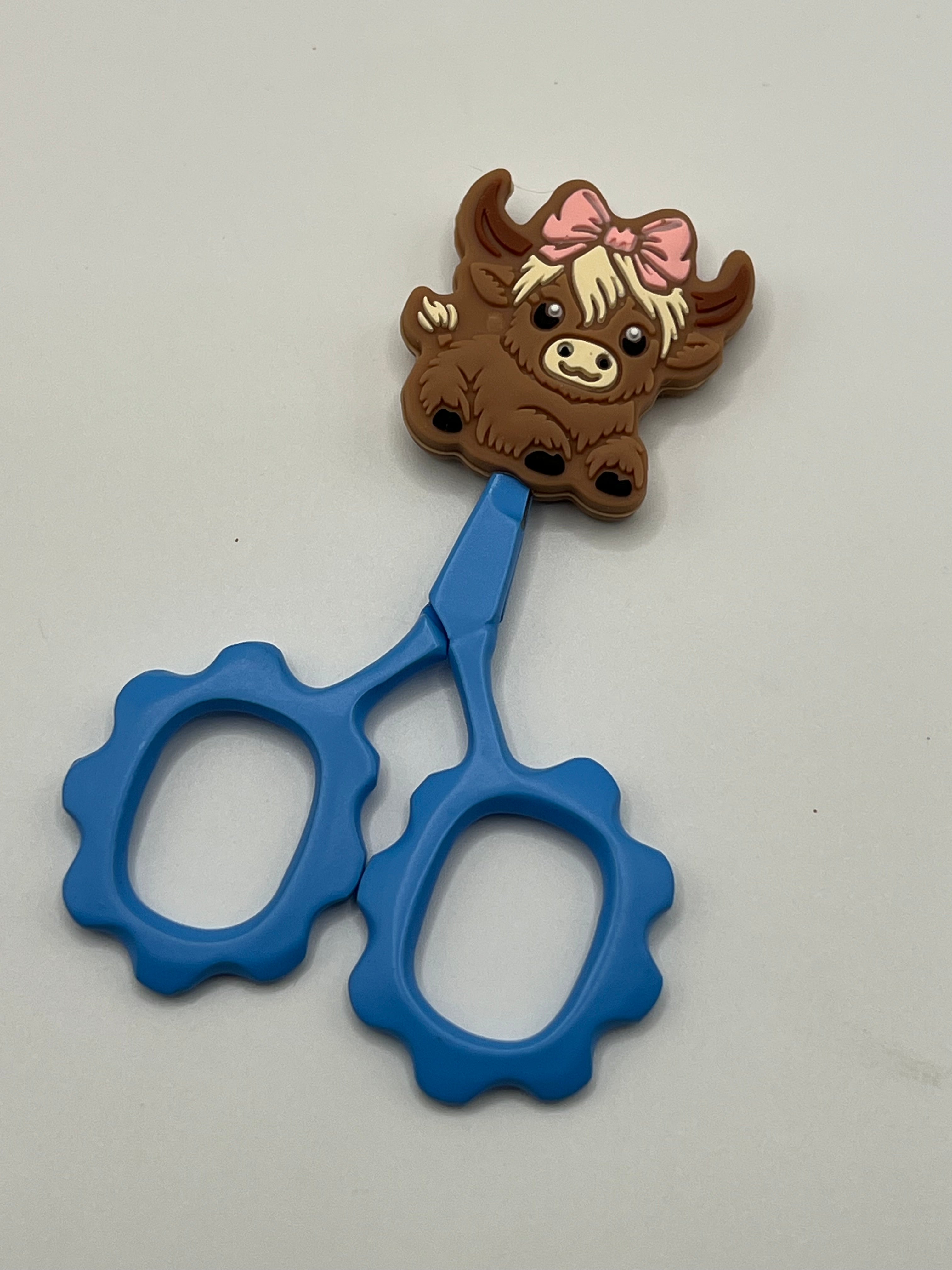 Highland Cow with Pink Bow - Scissor Tip Protector (scissors not included)