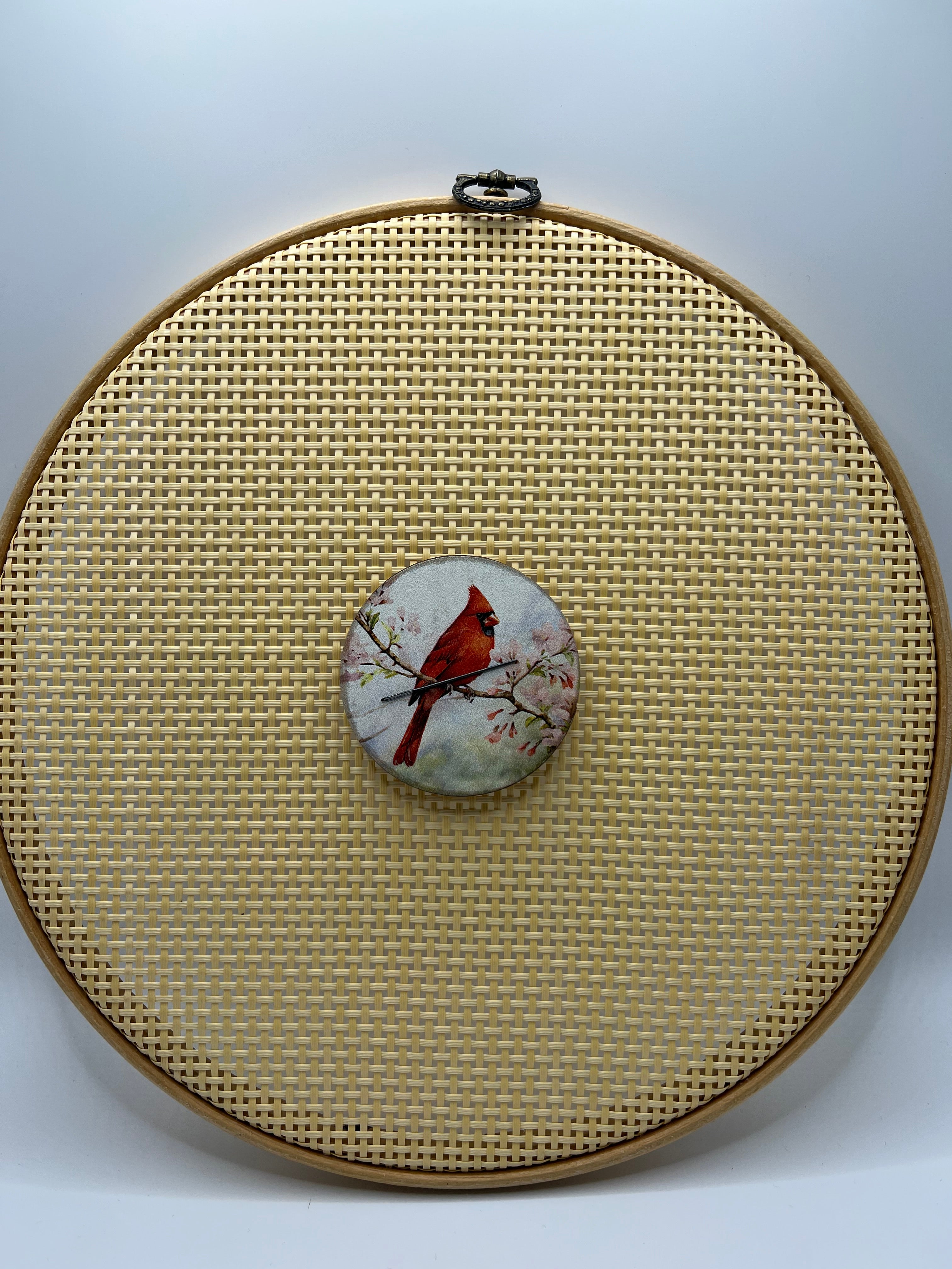 Cardinal on Cherry Blossom - Needle Minder