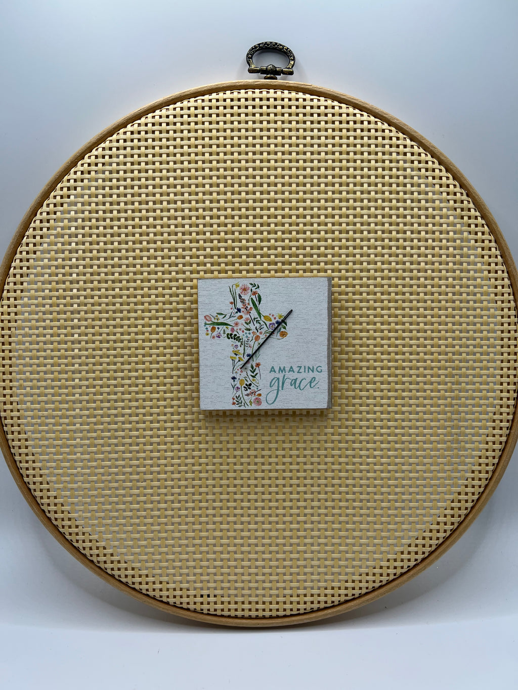 Amazing Grace Floral Cross - Needle Minder
