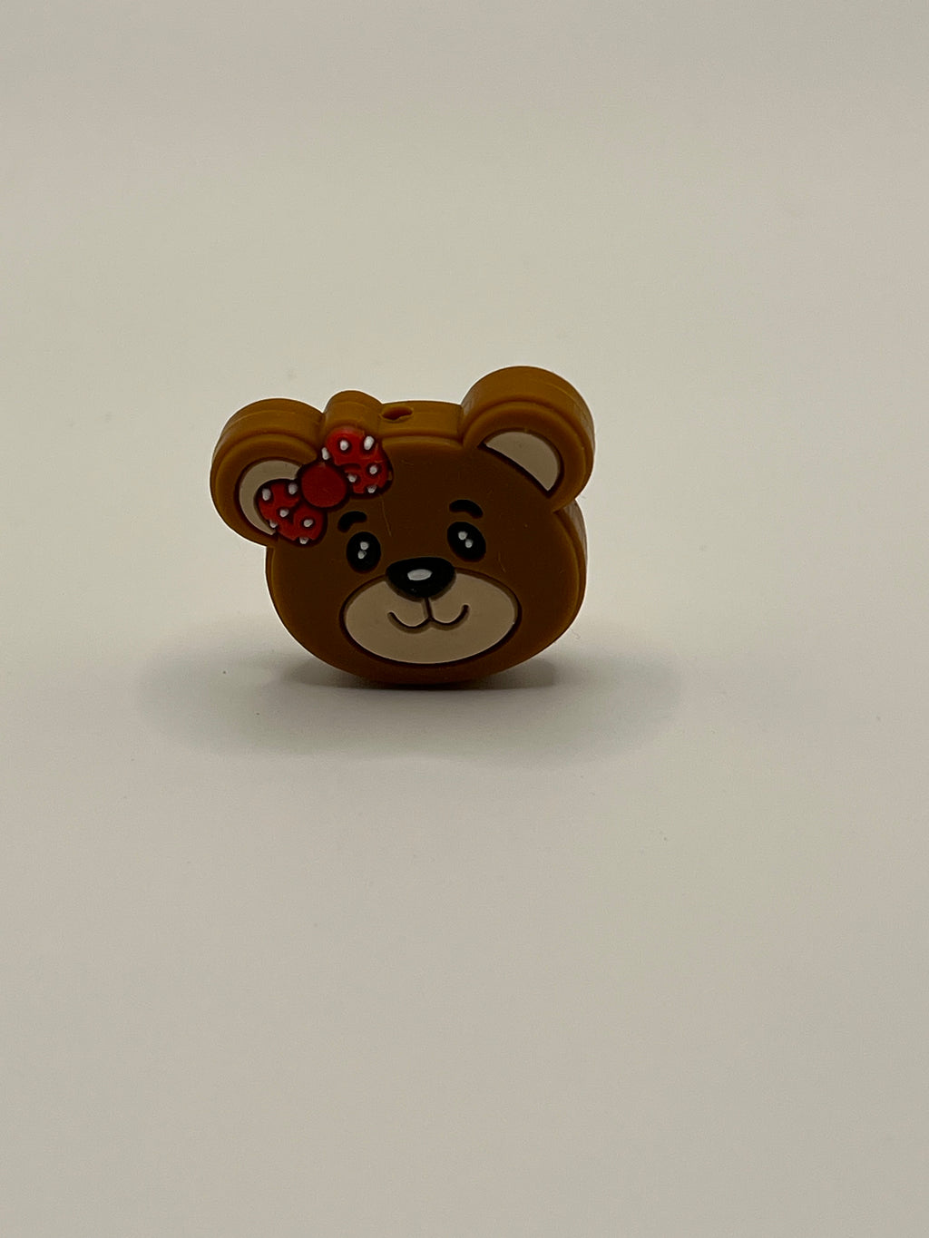 Teddy Bear with Red Bow - Scissor Tip  Protector (scissors not included)