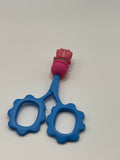 Pink Tulip in Bright Pink Pot - Scissor Tip Protector (scissors not included)