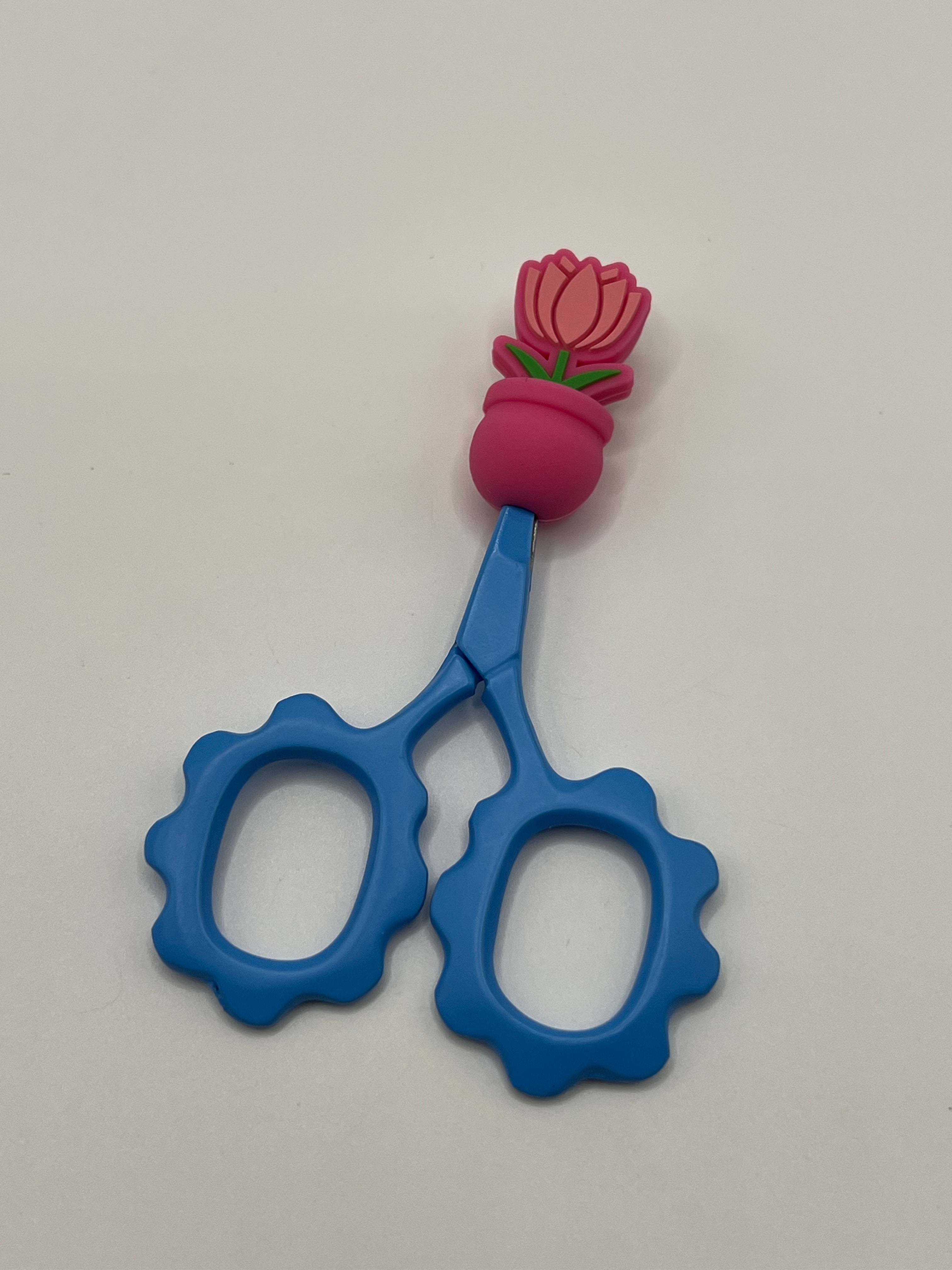 Pink Tulip in Bright Pink Pot - Scissor Tip Protector (scissors not included)
