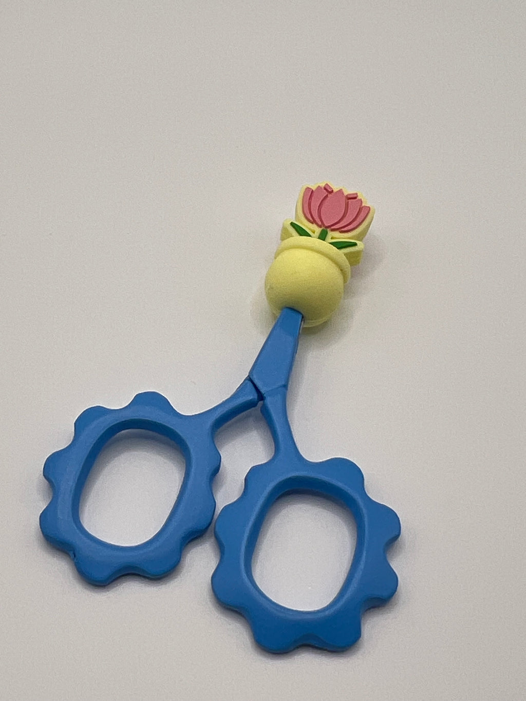 Pink Tulip in Yellow Pot - Scissor Tip Protector (scissors not included)