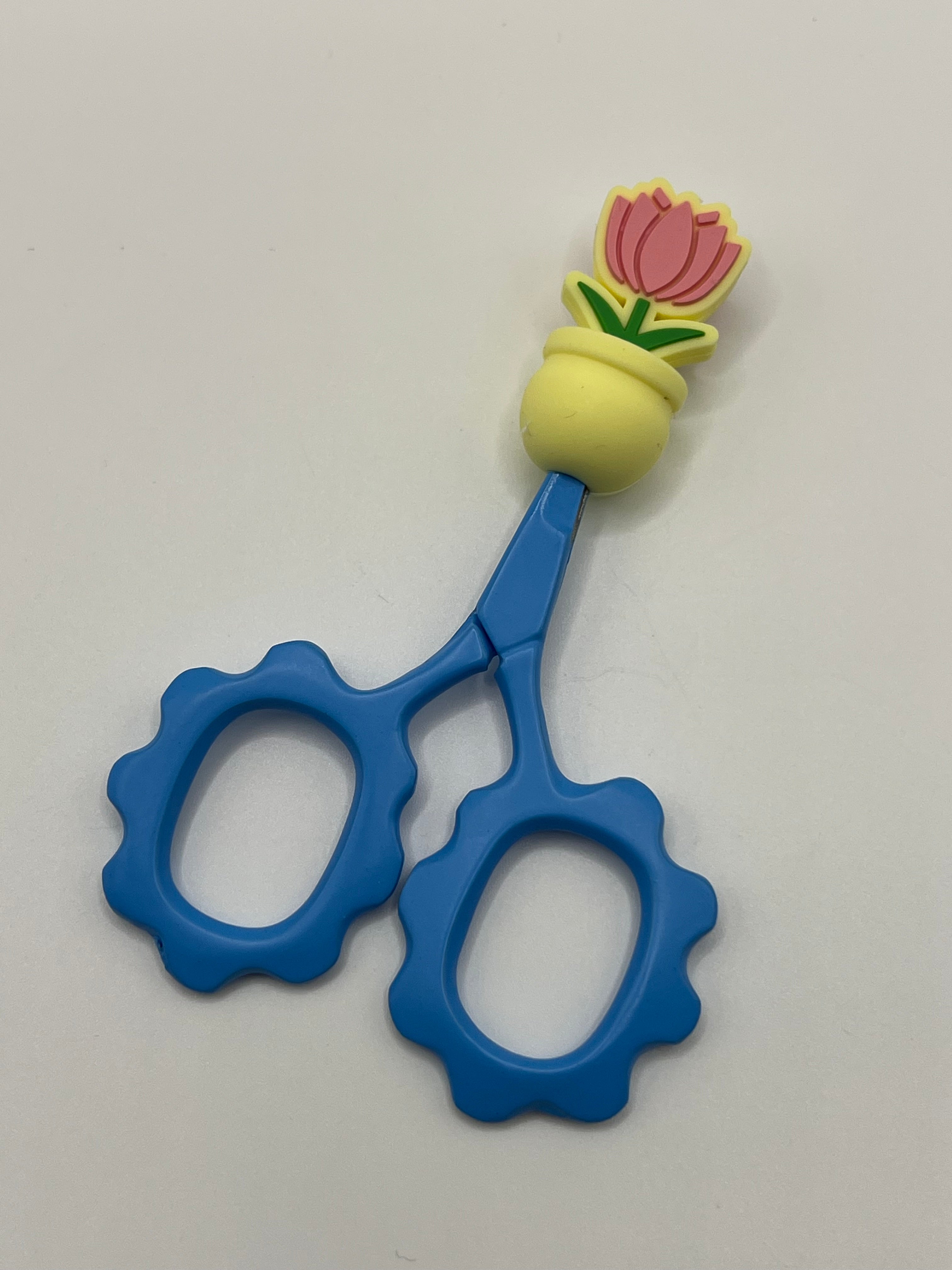 Pink Tulip in Yellow Pot - Scissor Tip Protector (scissors not included)