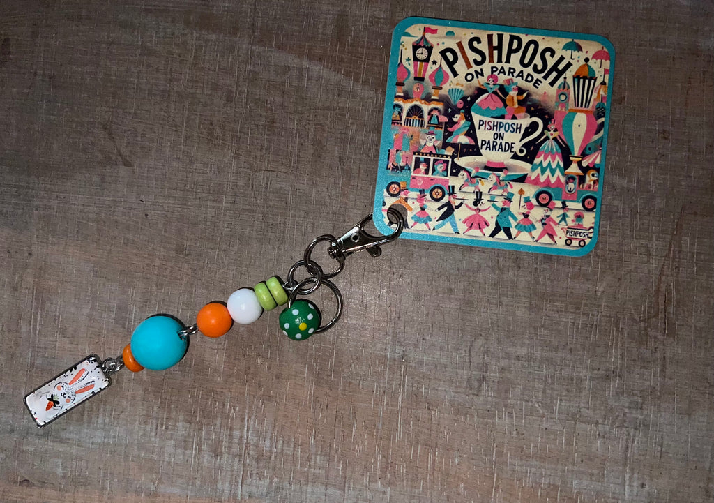 Bunny with Carrot - Scissor Charm/Zipper Bag Pull