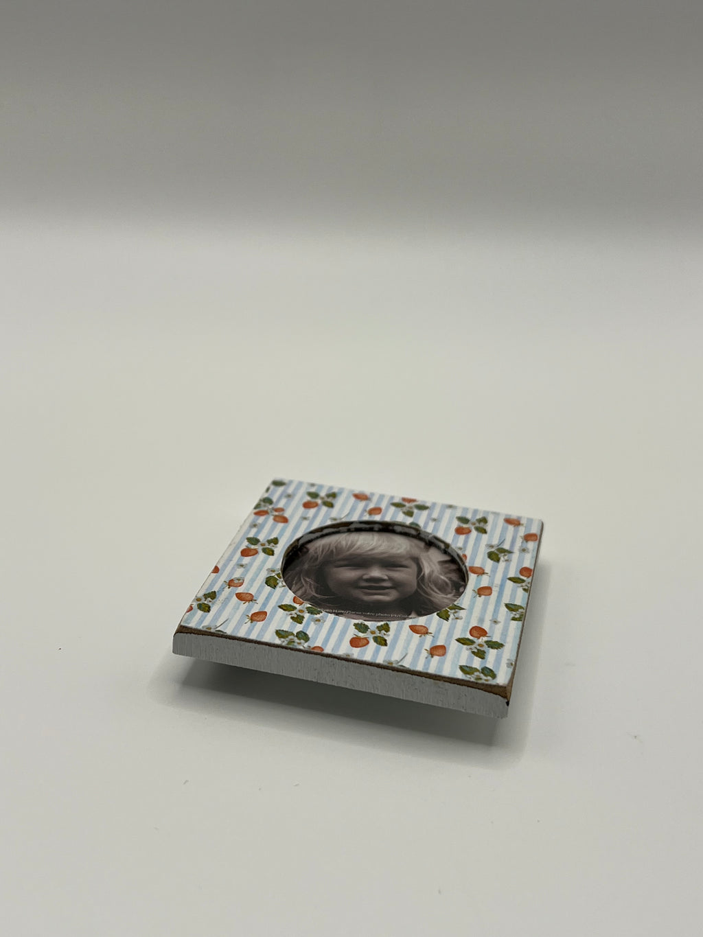 Strawberry Photo Needle Minder (cross stitch not included)