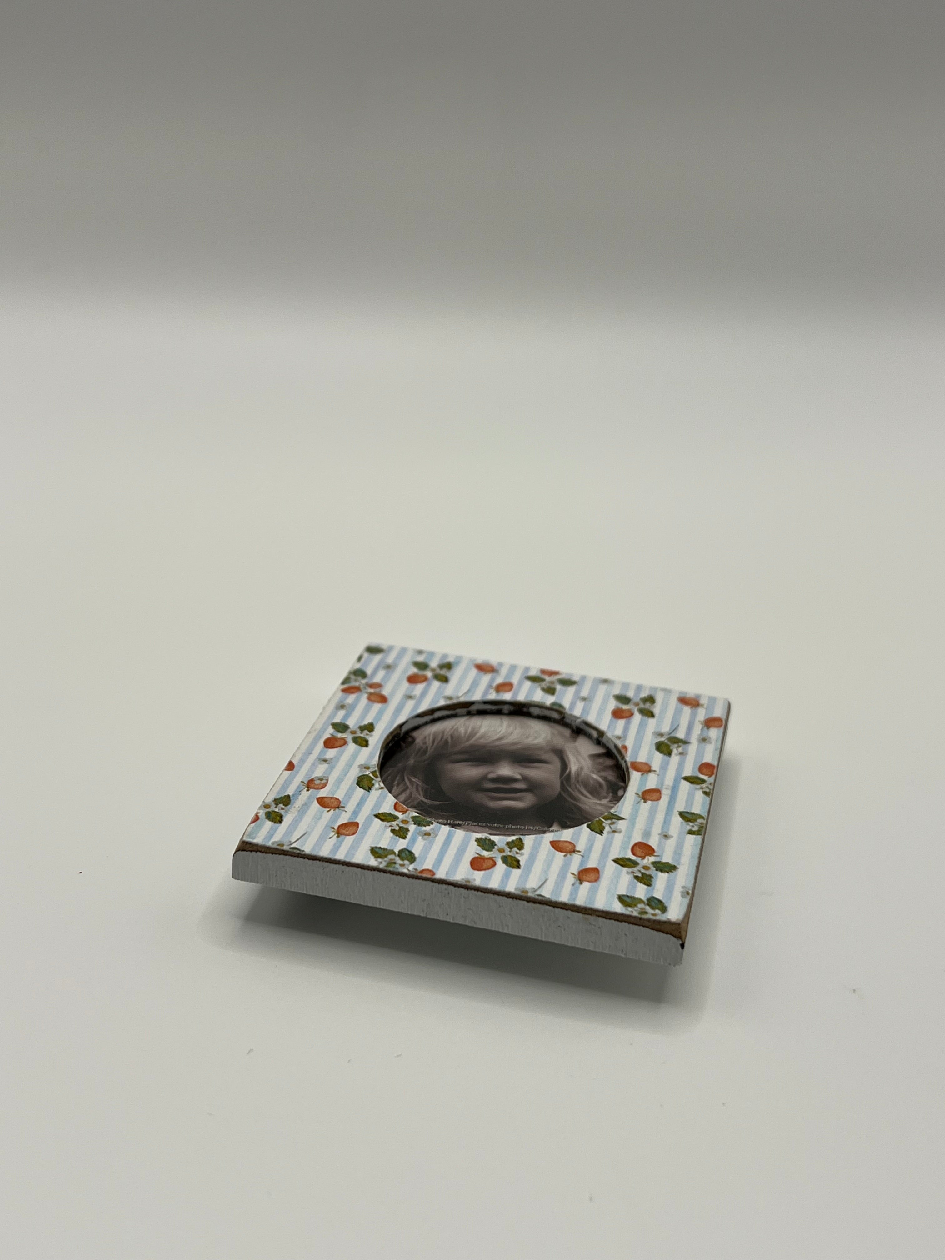 Strawberry Photo Needle Minder (cross stitch not included)