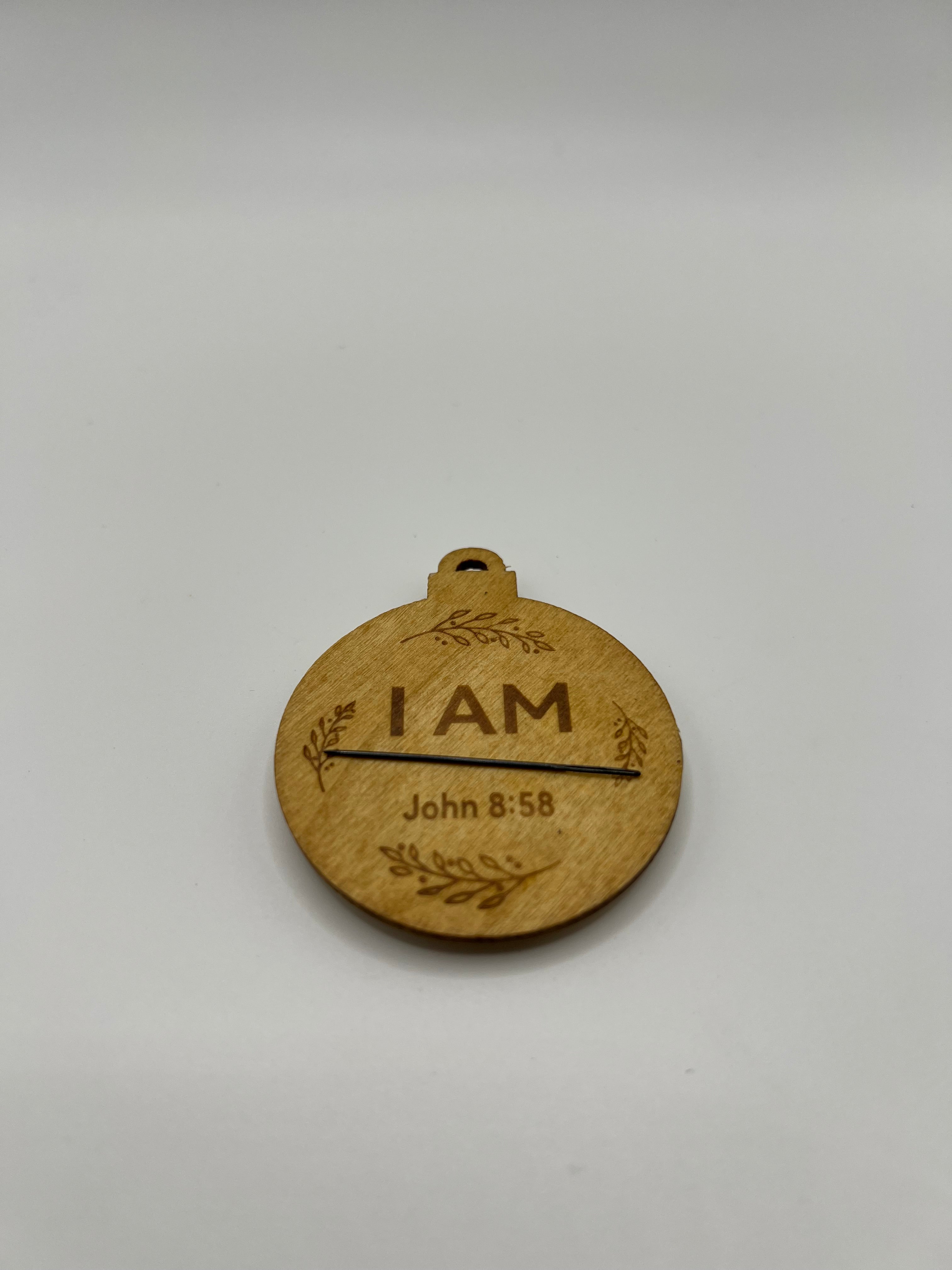 Needle Minder - I AM (wood)