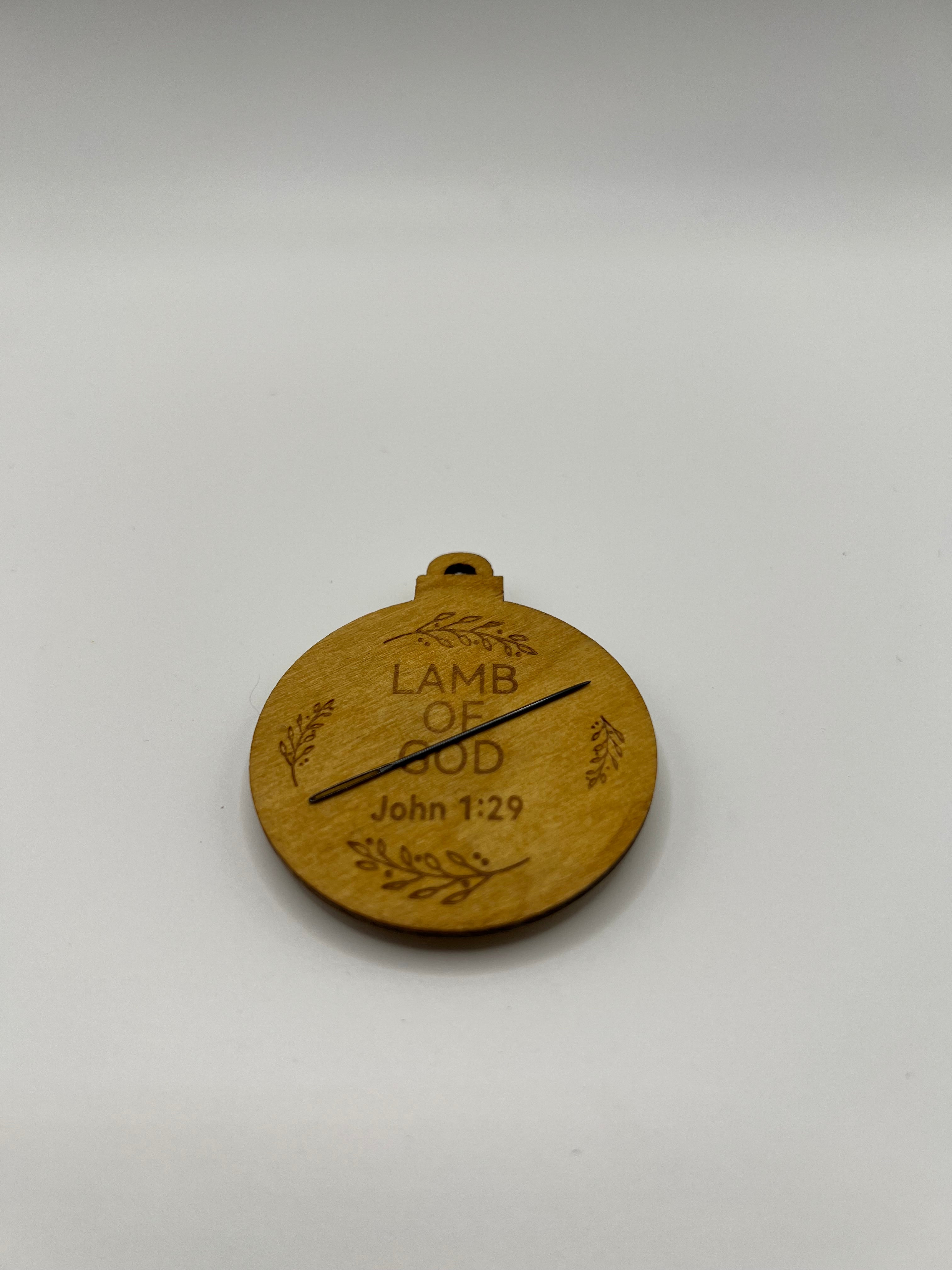 Needle Minder - Lamb of God (wood)
