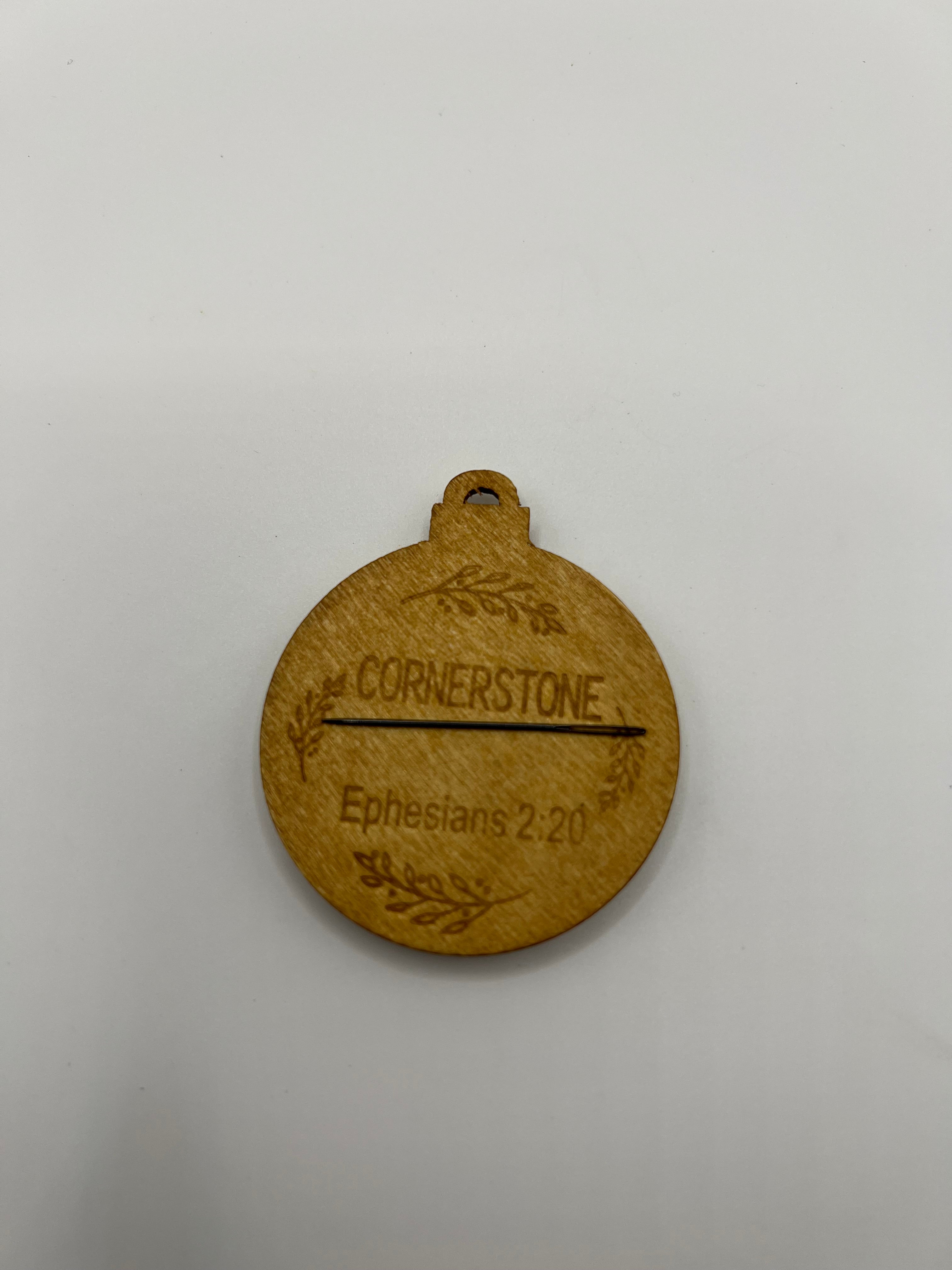 Needle Minder - Cornerstone (wood)