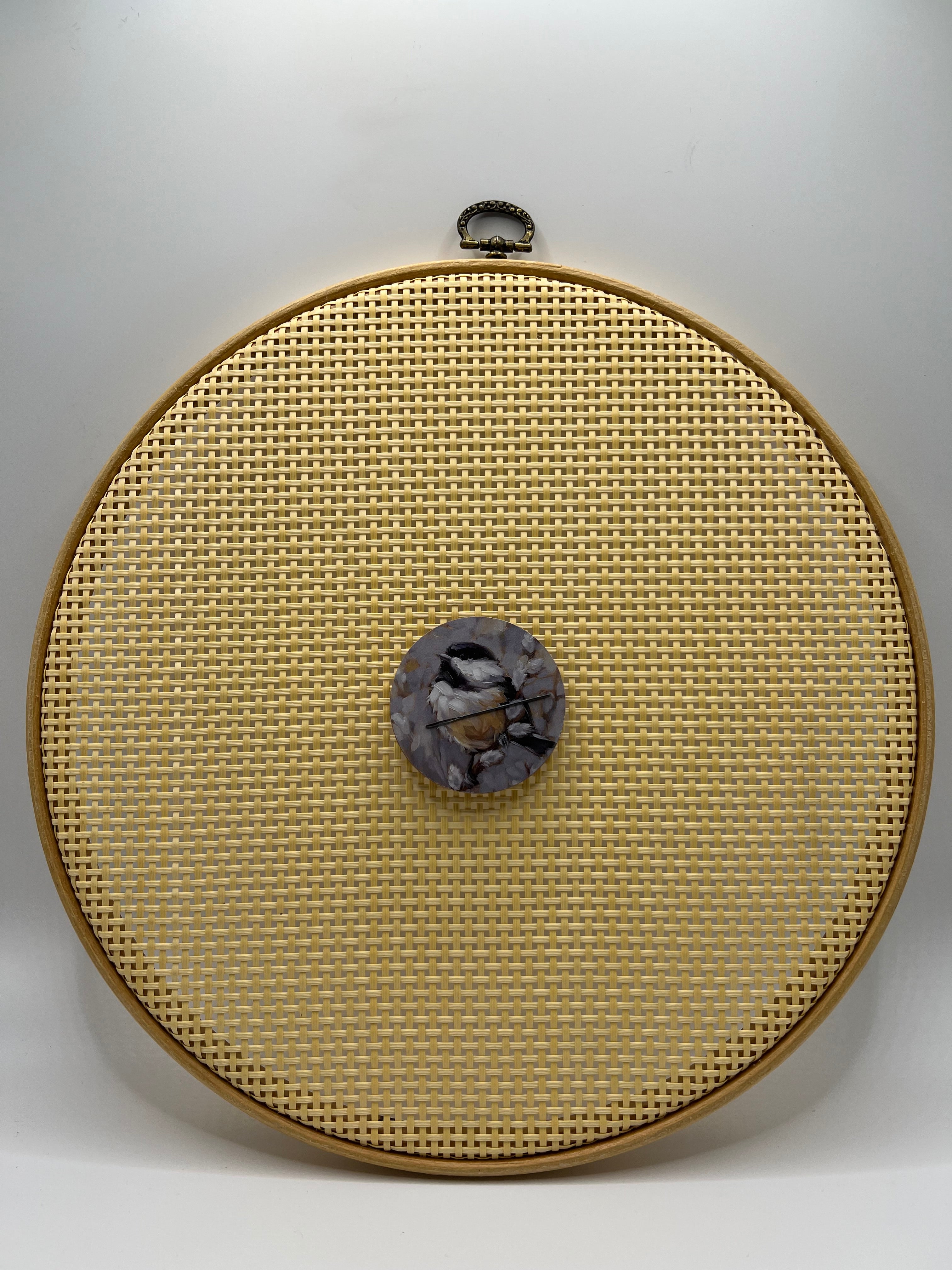 Needle Minder - Black and white bird