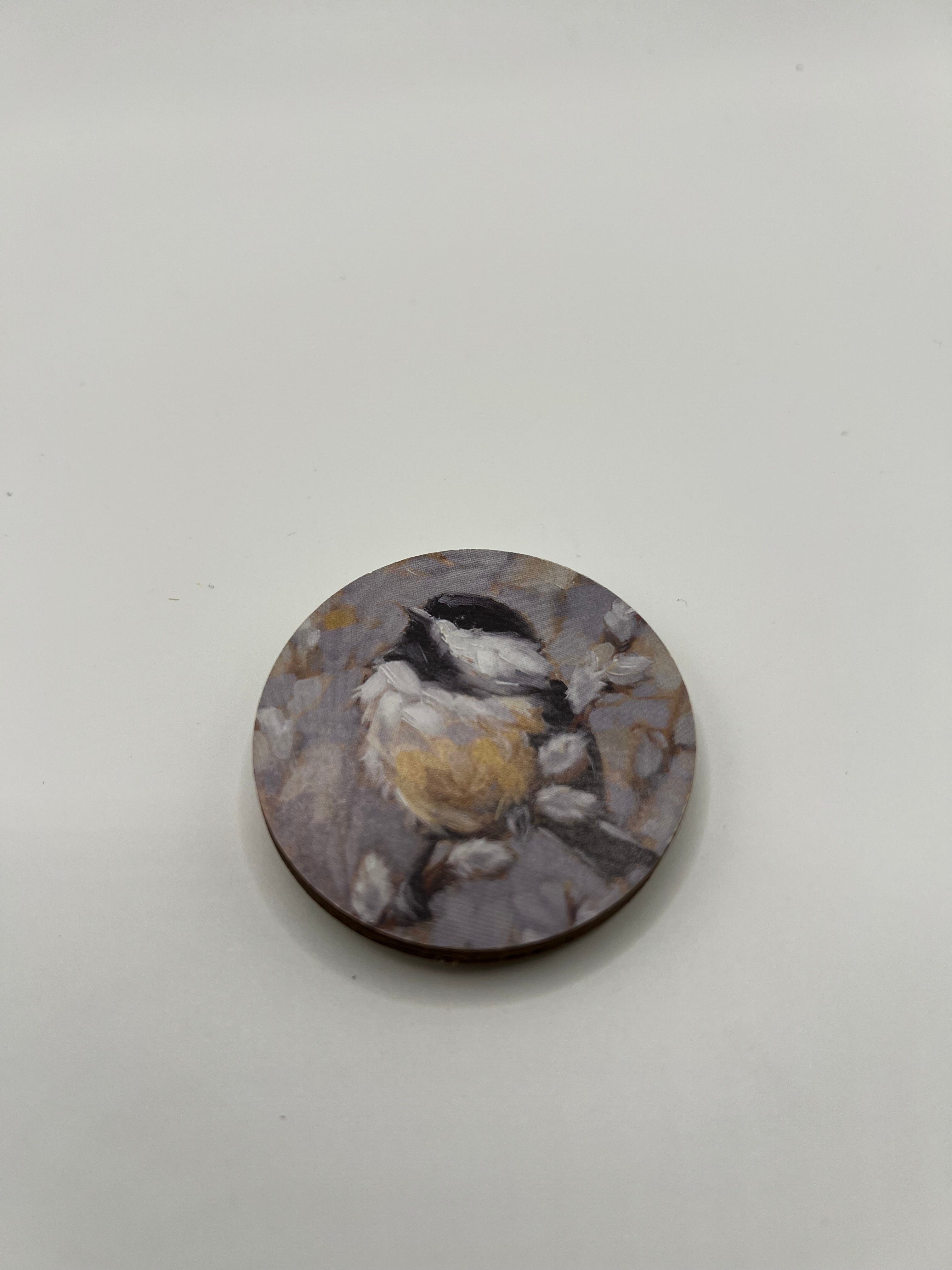 Needle Minder - Black and white bird