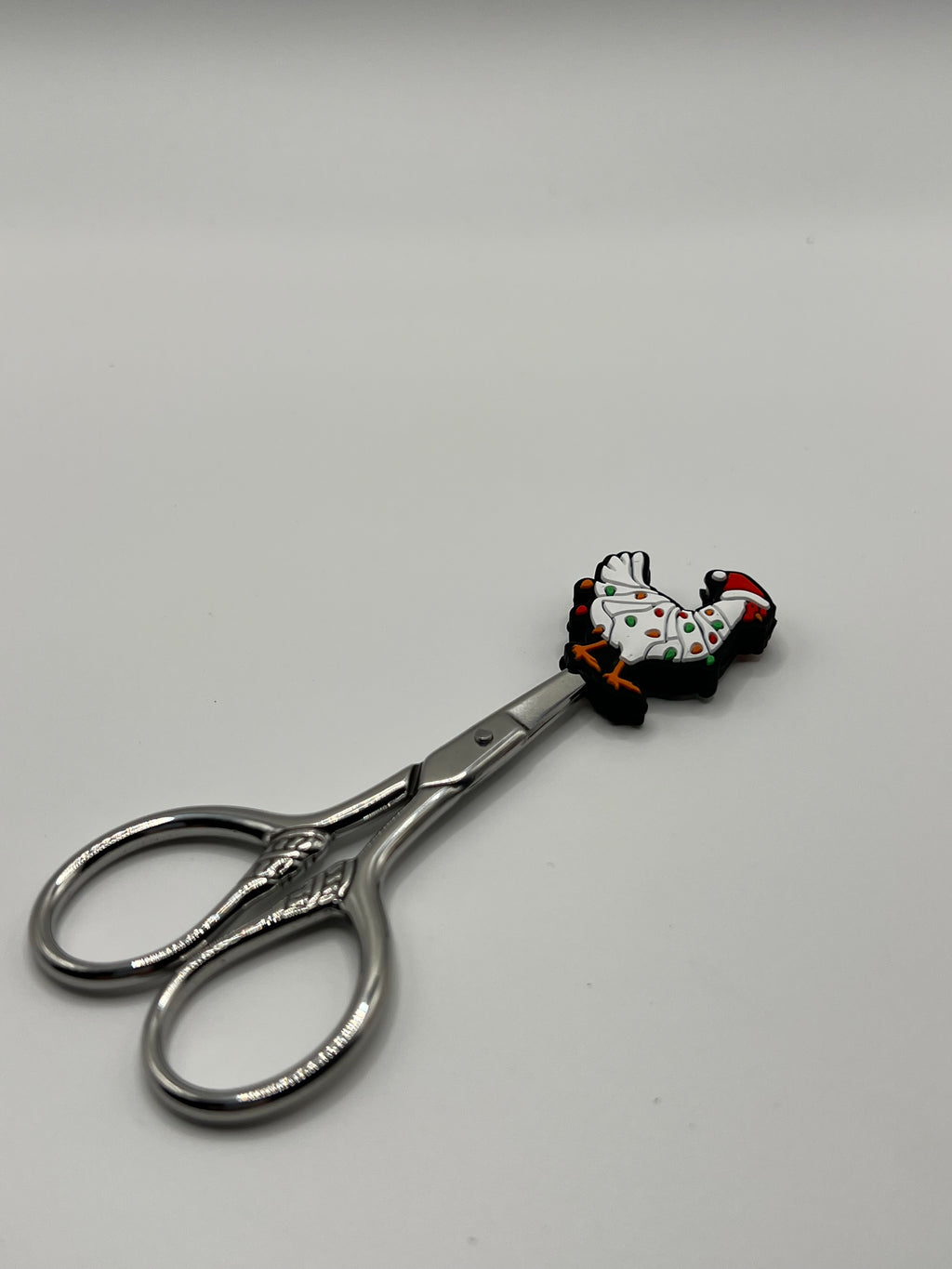Chicken with Santa Had - Scissor Tip Protector