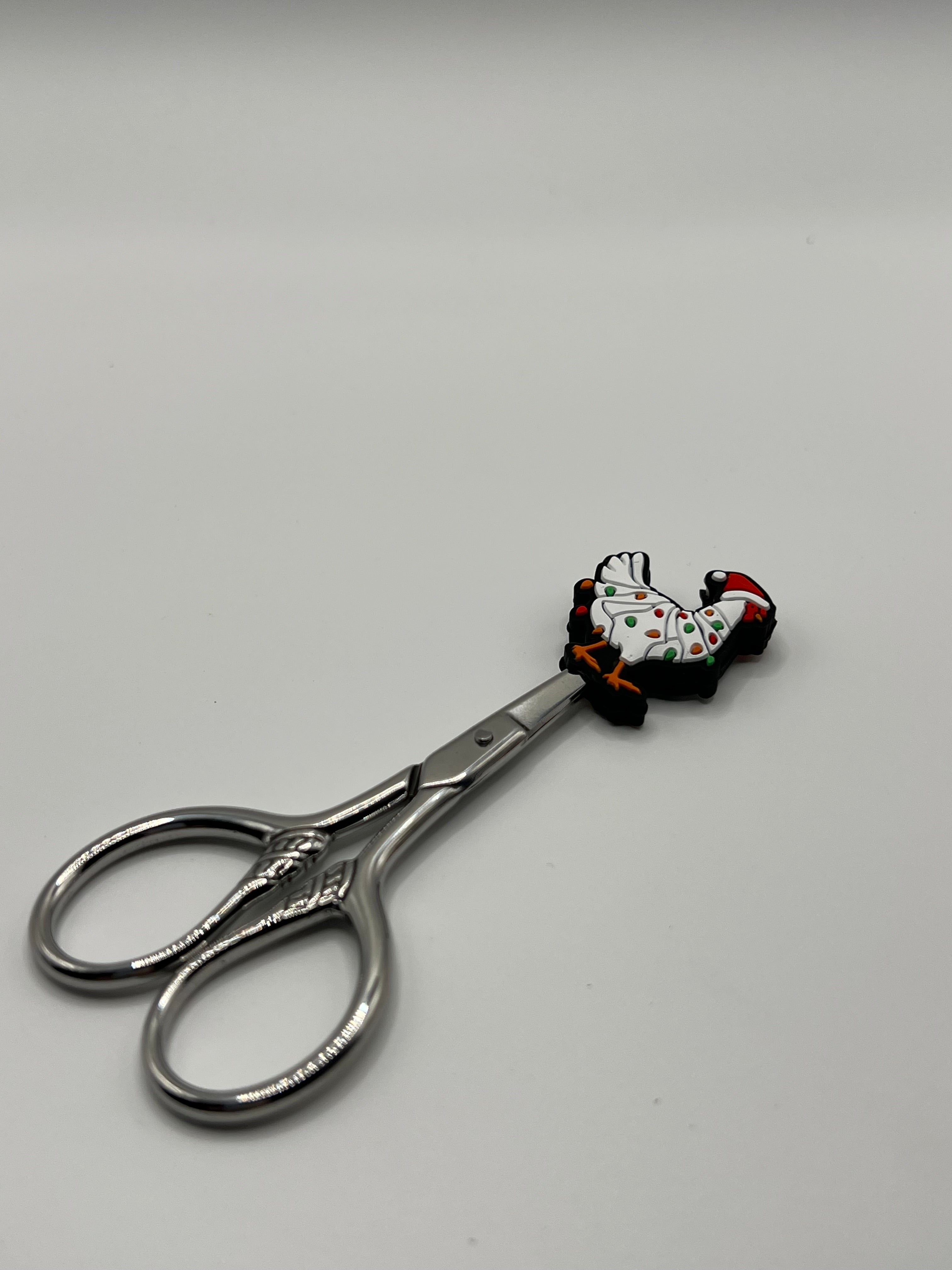Chicken with Santa Had - Scissor Tip Protector