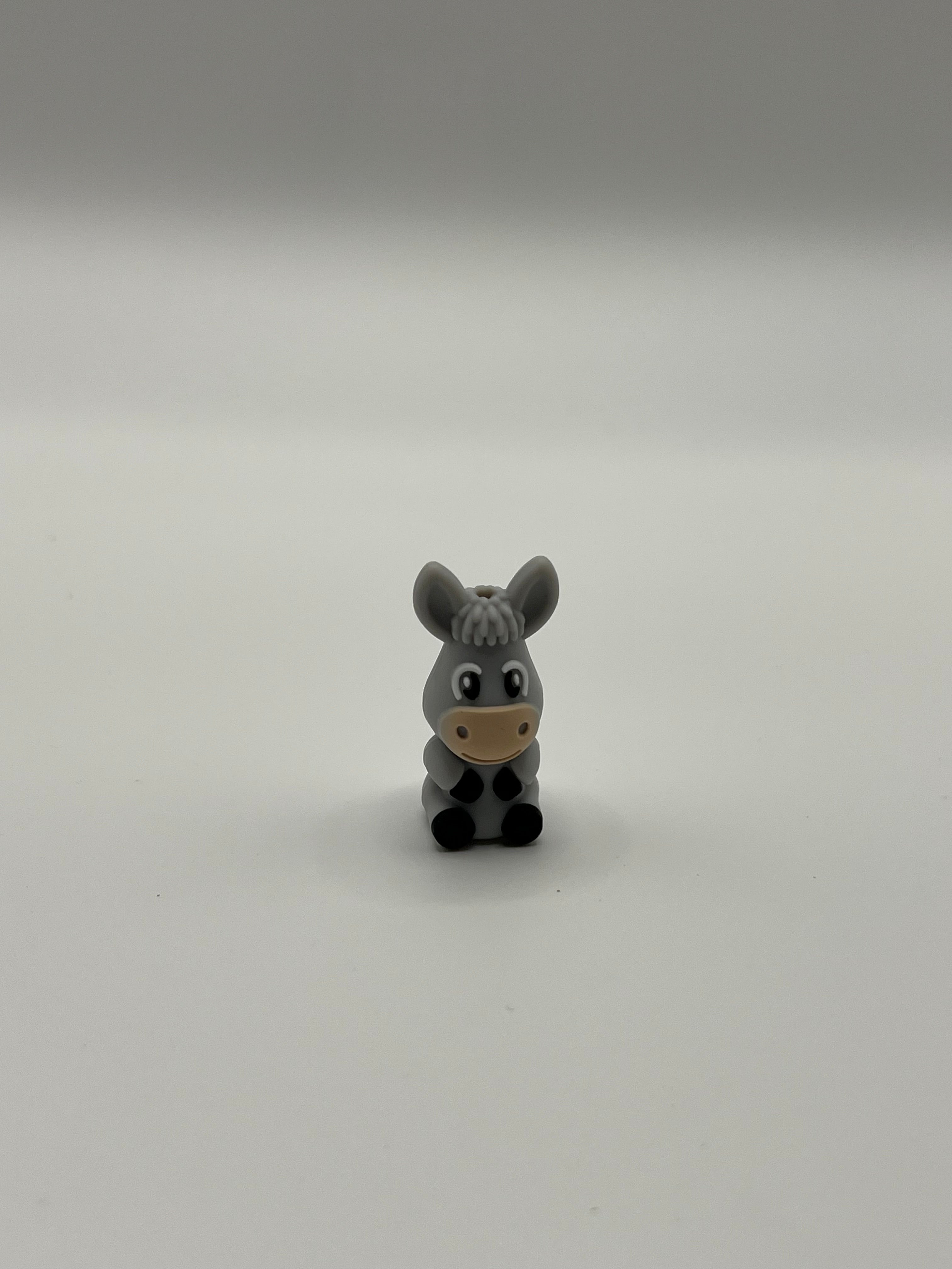 Grey Sitting Donkey - Scissor Tip Protector