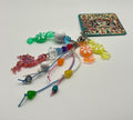 Front Yard Christmas Flamingo - Charm / bag zipper pull
