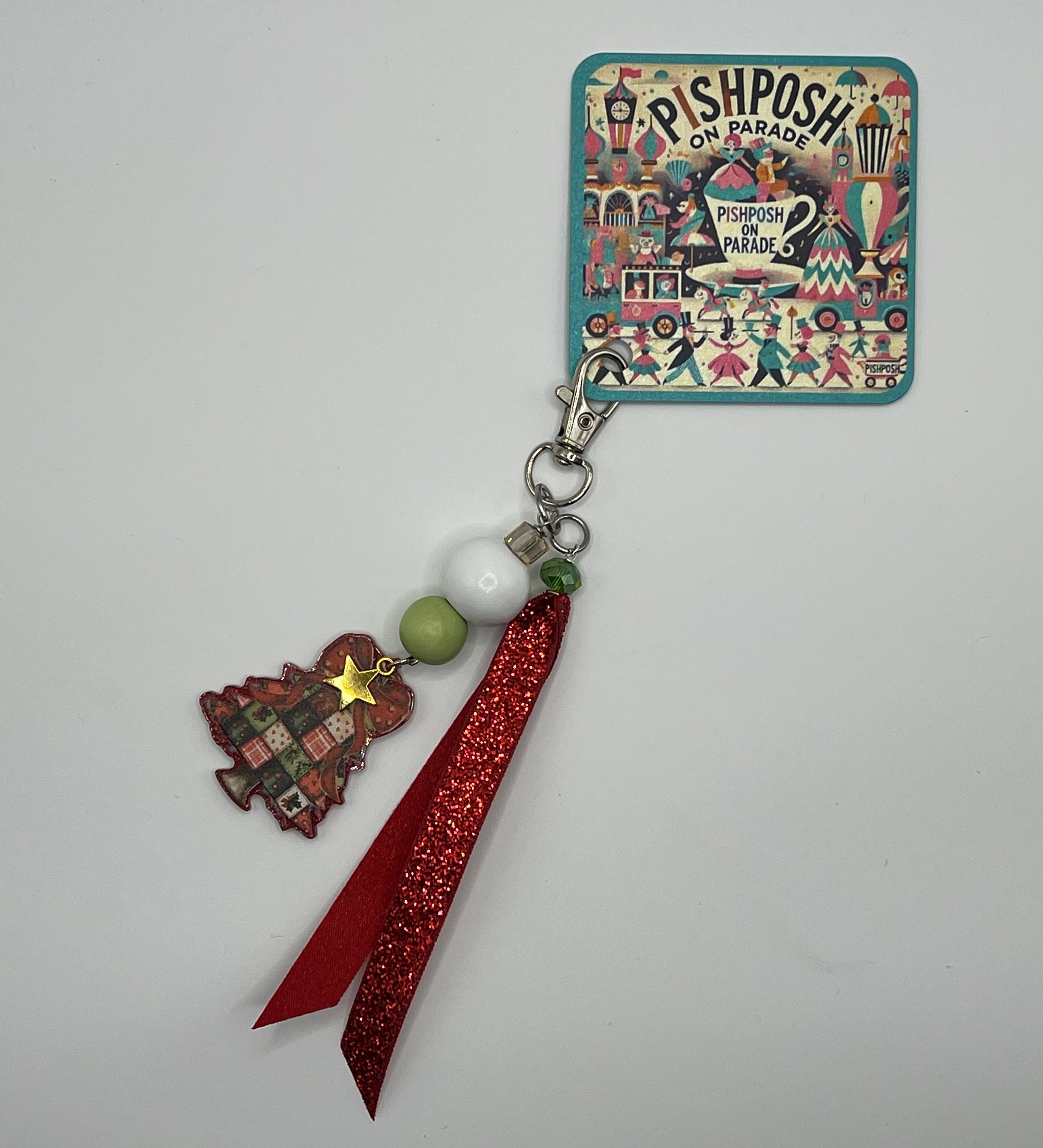 Quilt Christmas Tree - Charm / Bag Zipper Pull