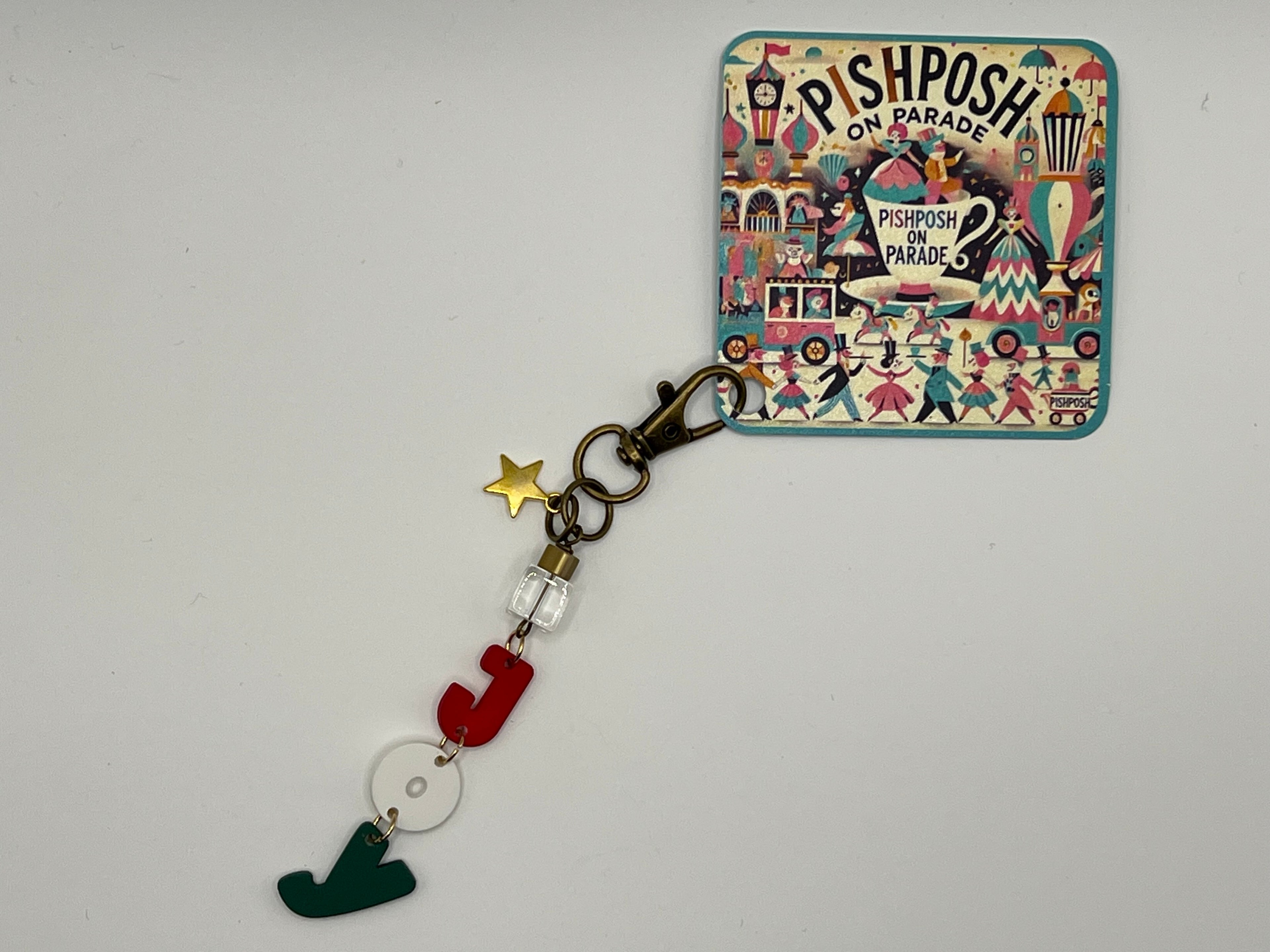 JOY with Gold Star - Charm / Bag Zipper Pull