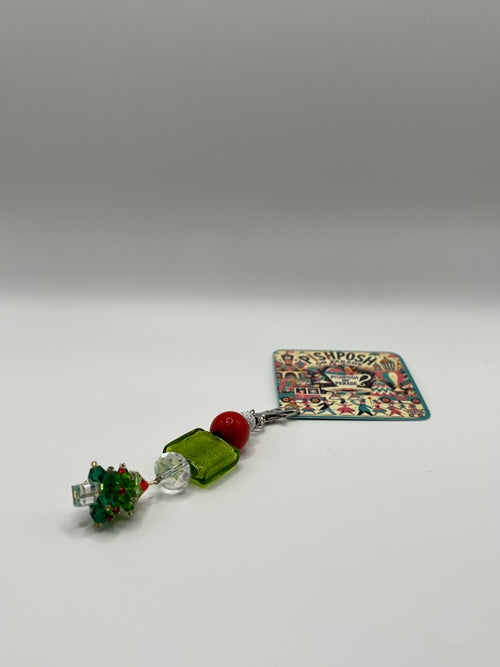 3D Beaded Christmas Tree - Charm / Bag Zipper Pull