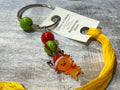 Cartoon Reindeer with Beads - Floss Ring