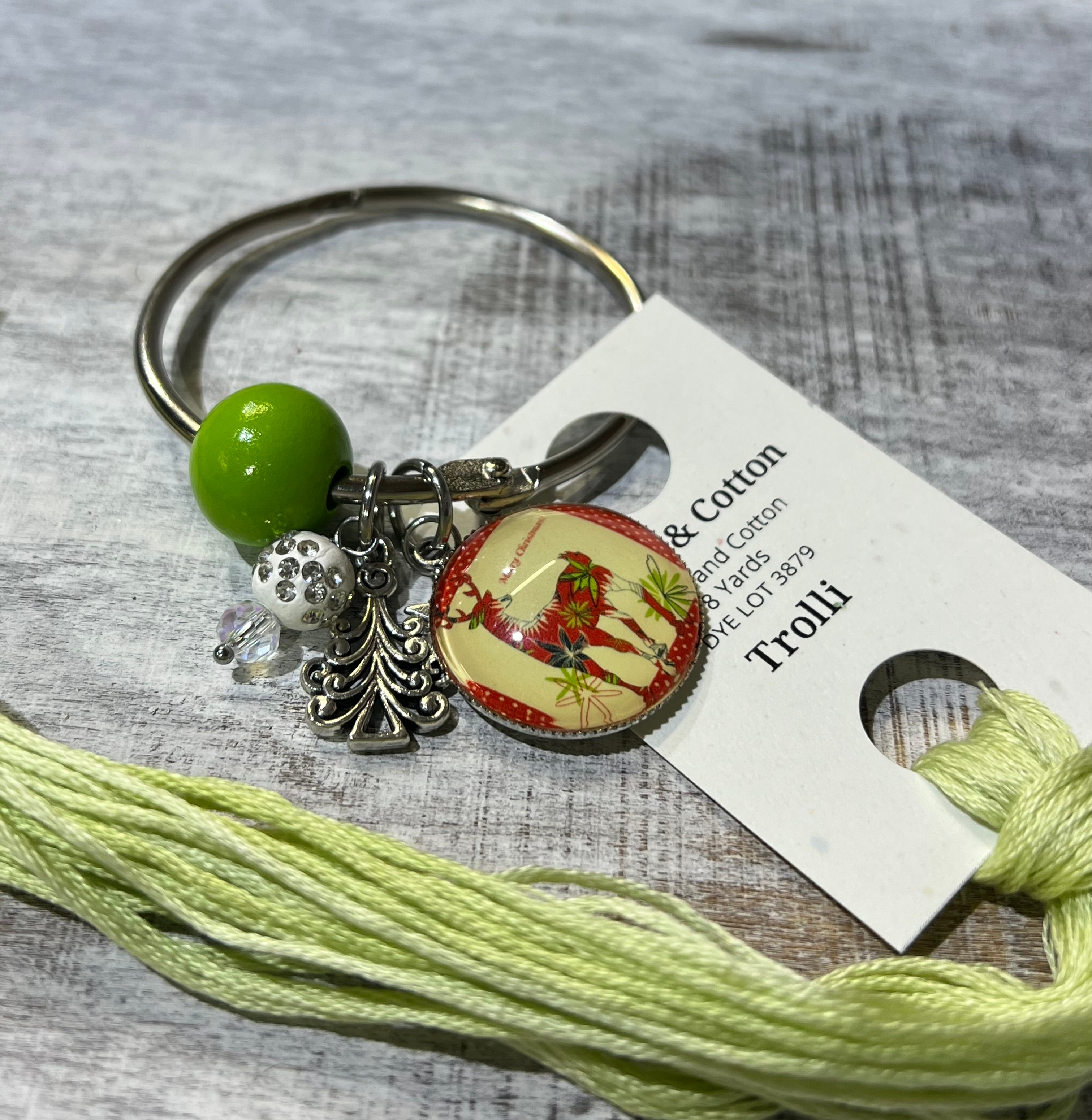 Floral Deer - Floss Ring