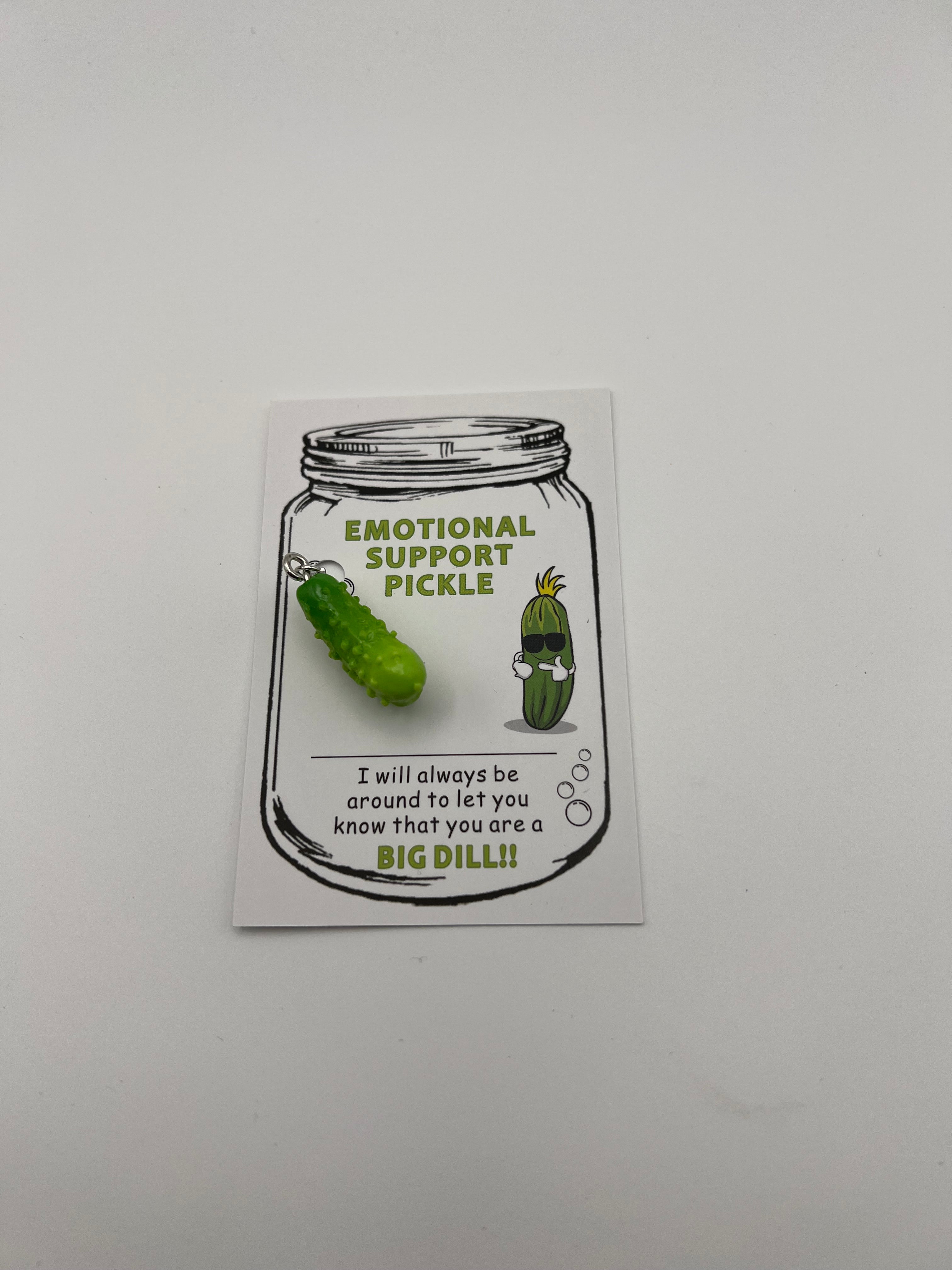 Emotional Support Pickle Charm